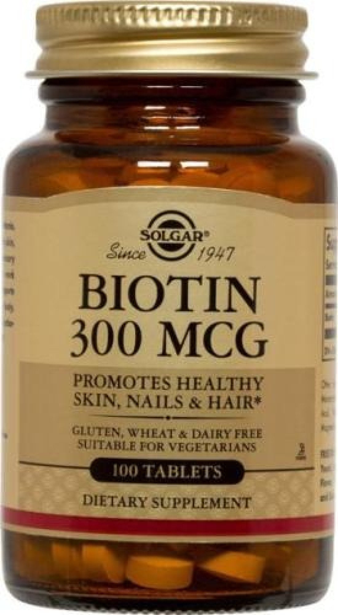 Solgar Biotin 300mcg 100 Tablet