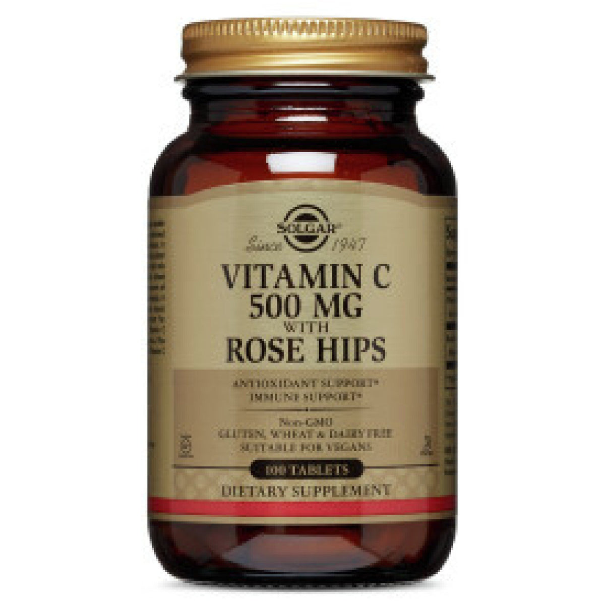 Solgar Vitamin C 500mg With Rose Hips 100 Tablet
