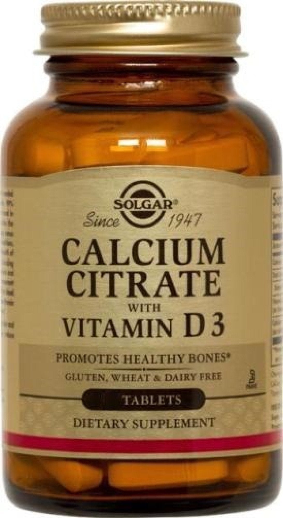 Solgar Calcium Citrate with Vitamin D 120 Tablet