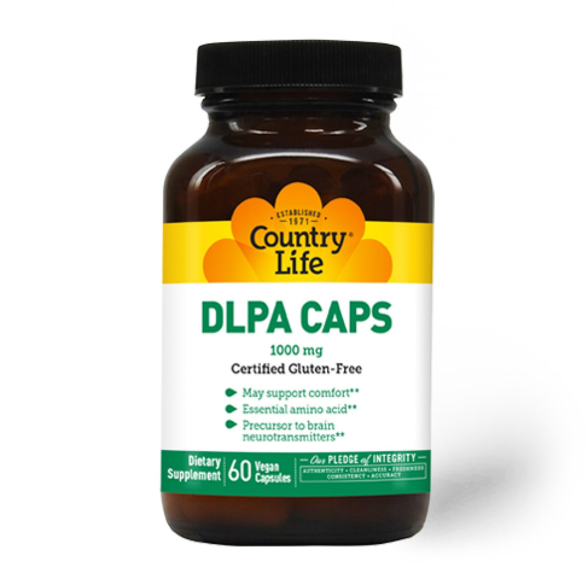 Country Life Super Potency DLPA Caps 1000mg w/B-6 60 Capsule