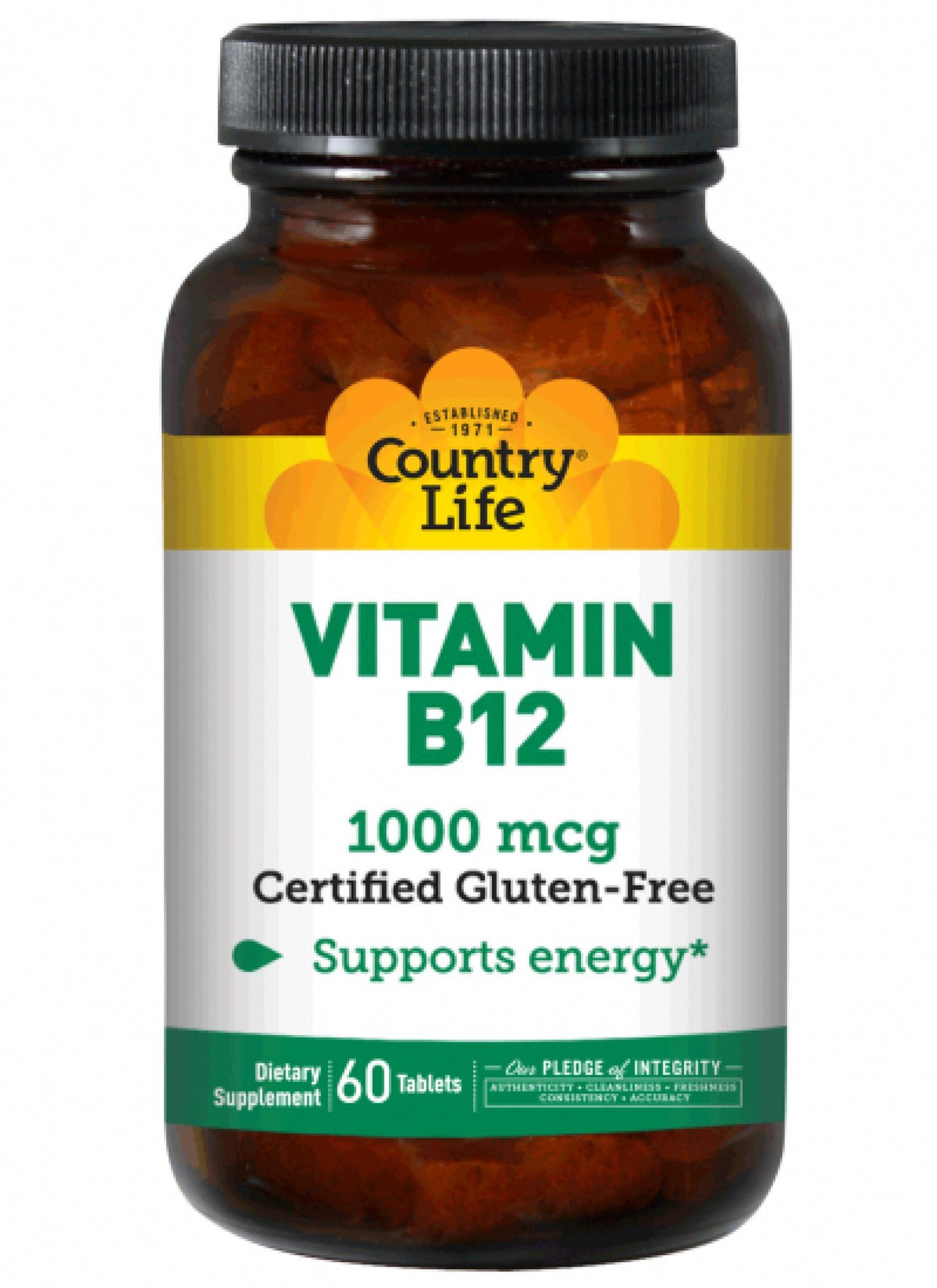 Country Life Vitamin B-12 1000 mcg 60 Tablet
