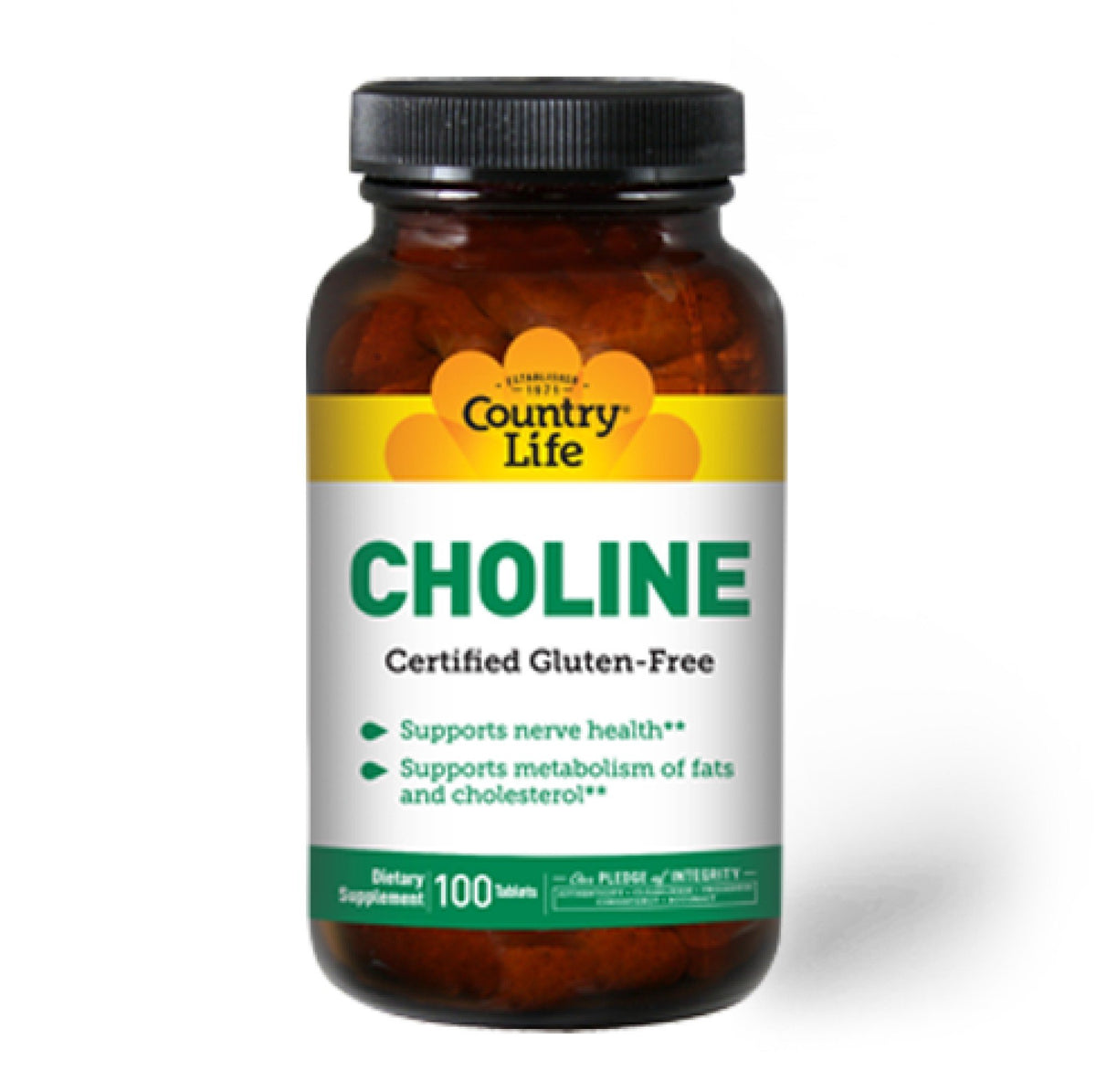 Country Life Choline 266mg 100 Tablets