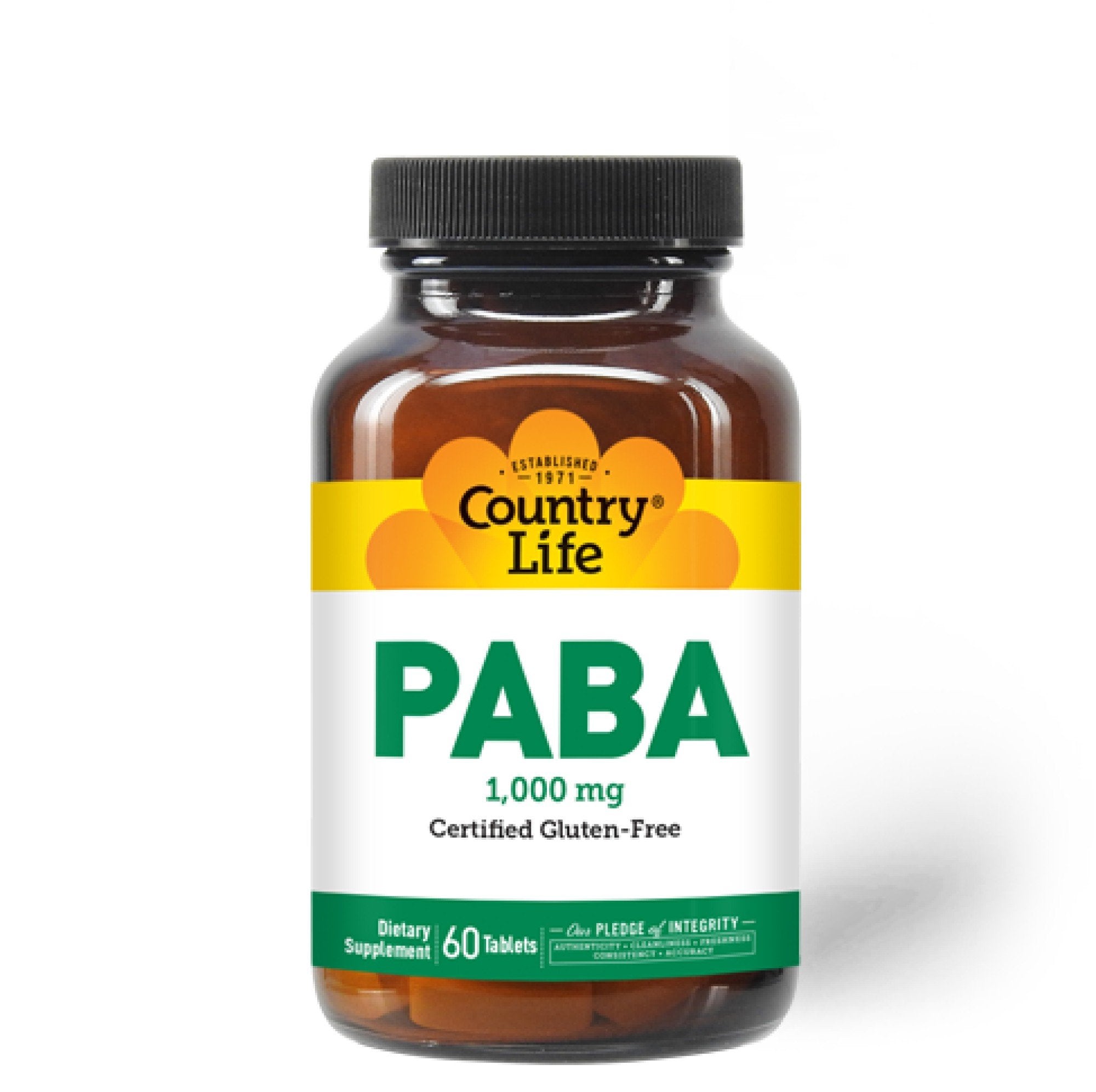 Country Life PABA 1000mg 60 Sustained Release Tablet