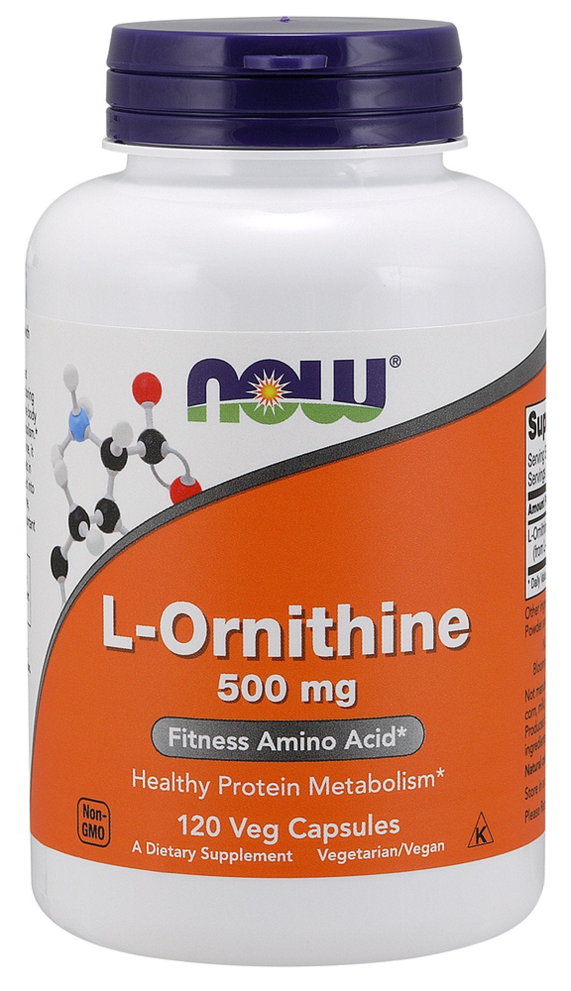 Now Foods Ornithine 500mg 120 Capsule