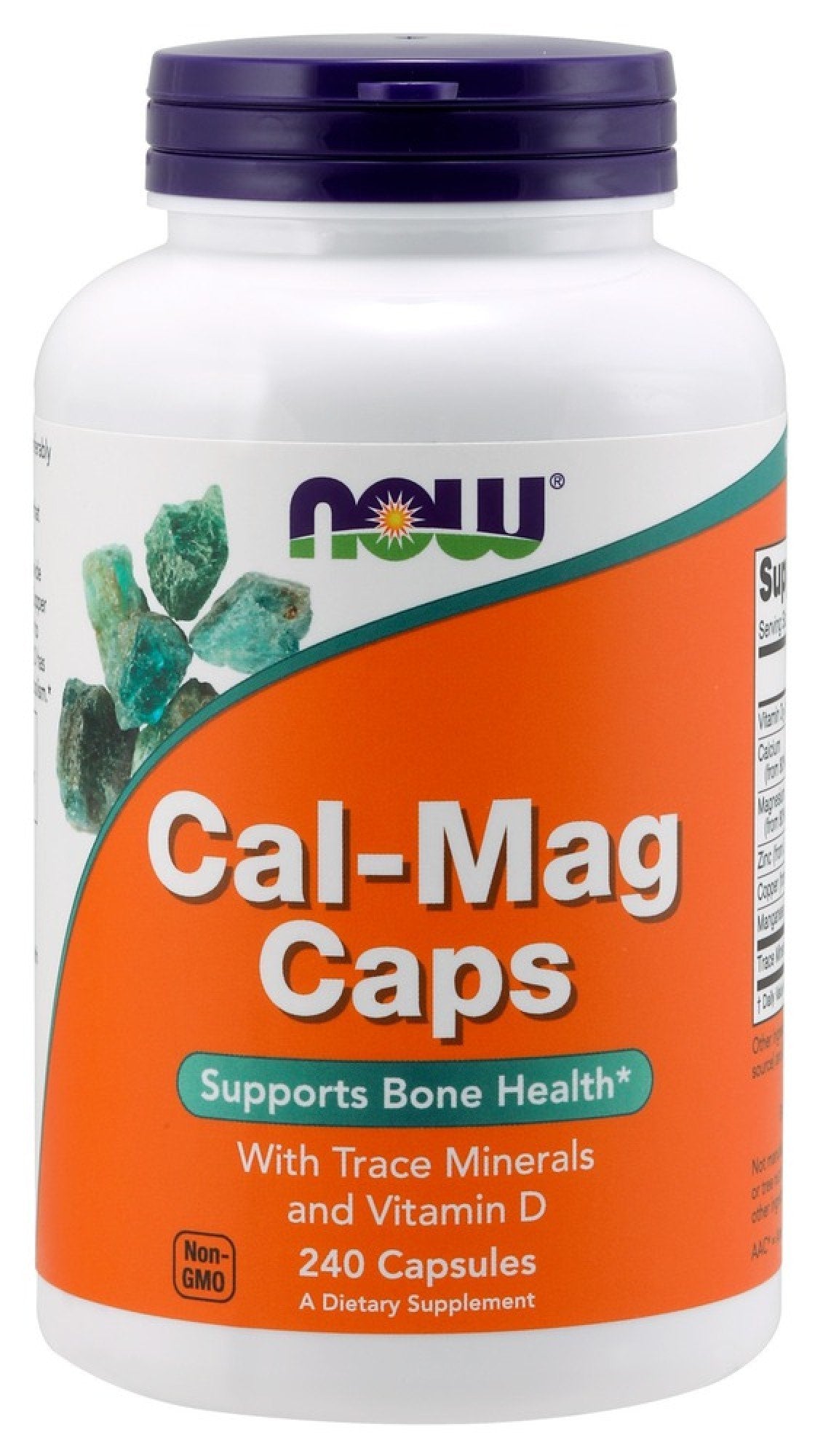 Now Foods Calcium-Magnesium With Zinc, Copper &amp; Trace Minerals 240 Capsule