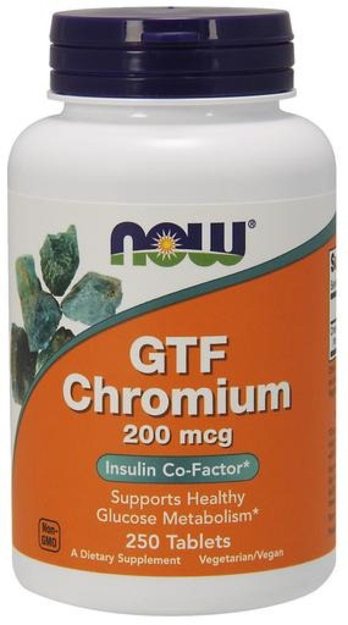 Now Foods GTF Chromium 200mcg 250 Tablet