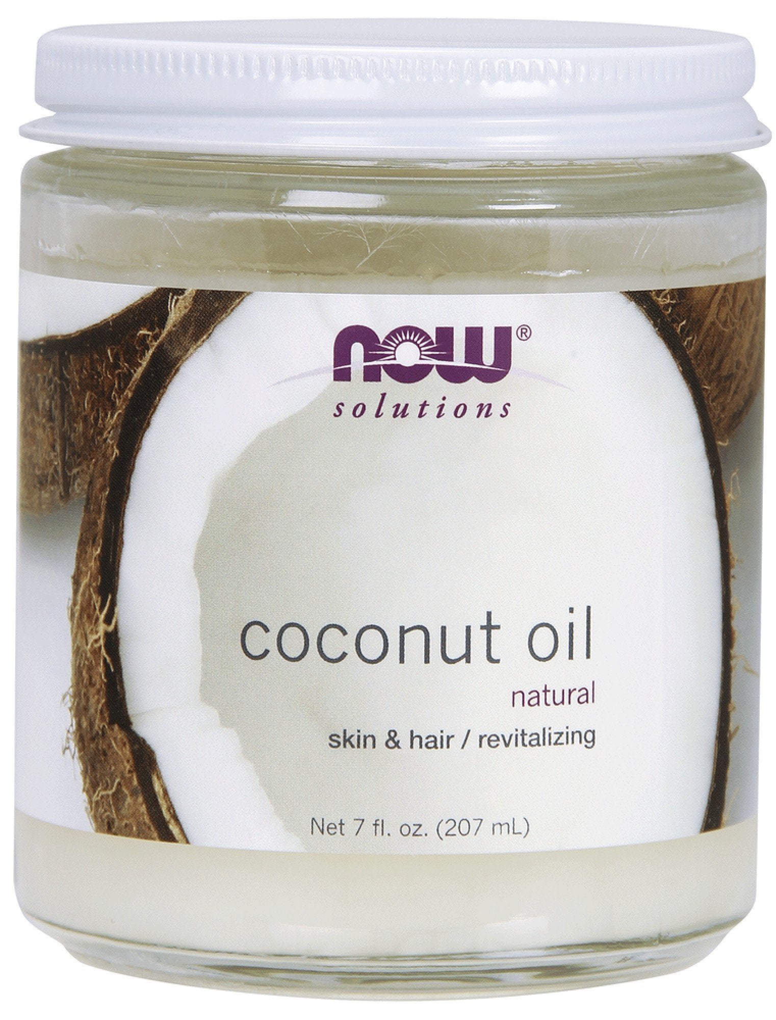 Now Foods Solutions Coconut Oil 7 oz Liquid