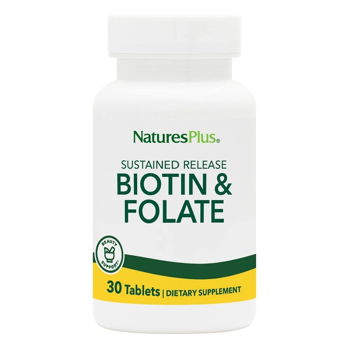 Nature&#39;s Plus Biotin/Folic Acid Time Release 30 Sustained Release Tablet