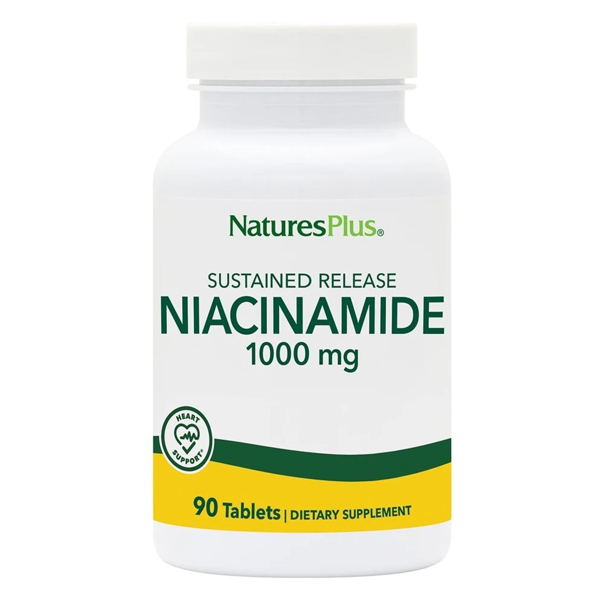 Nature&#39;s Plus Niacinamide 1,000mg Time Release 90 Sustained Release Tablet