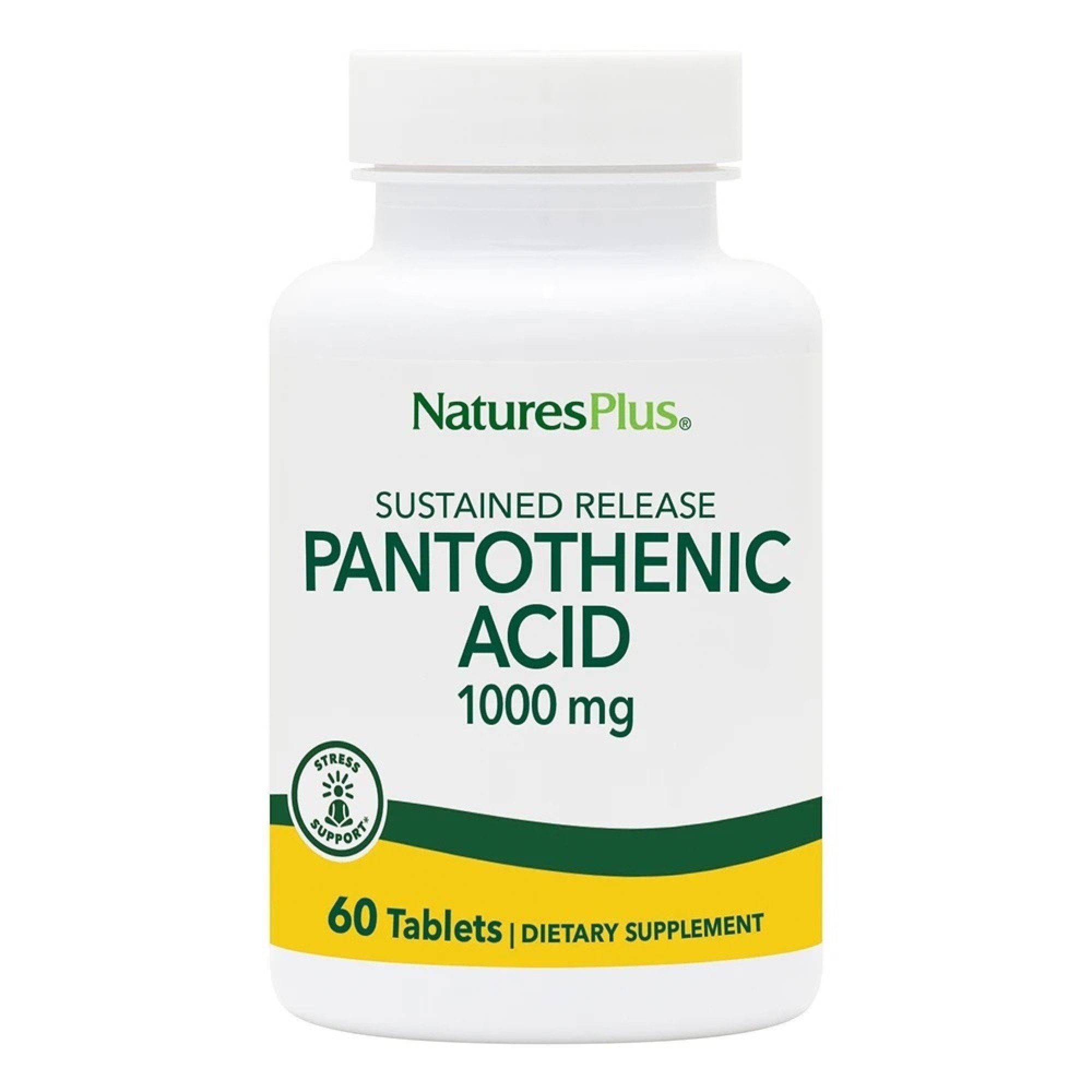 Nature's Plus Pantothenic Acid 1,000mg Time Release 60 Sustained Release Tablet