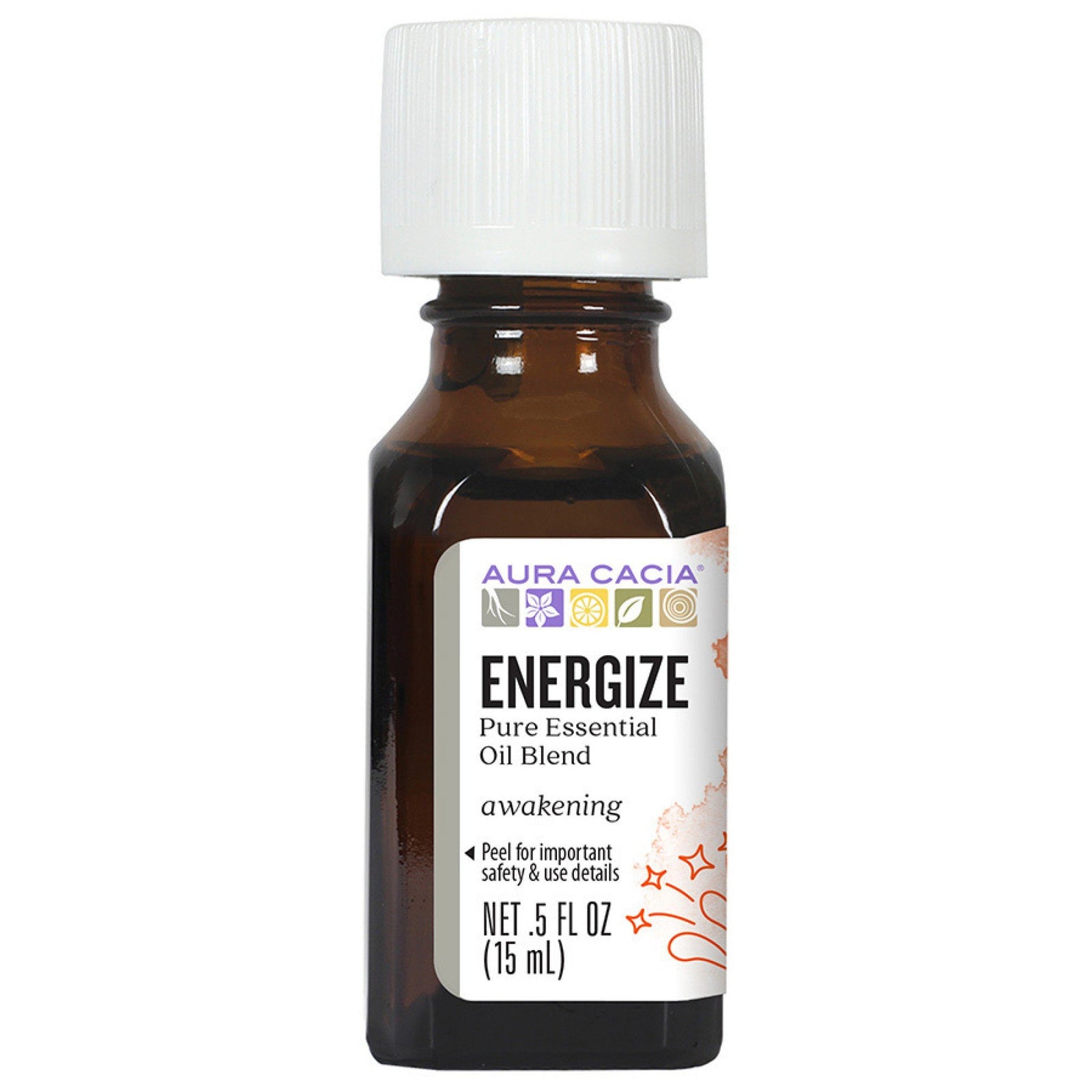 Aura Cacia Energize Essential Oil Blend 0.5 oz Oil