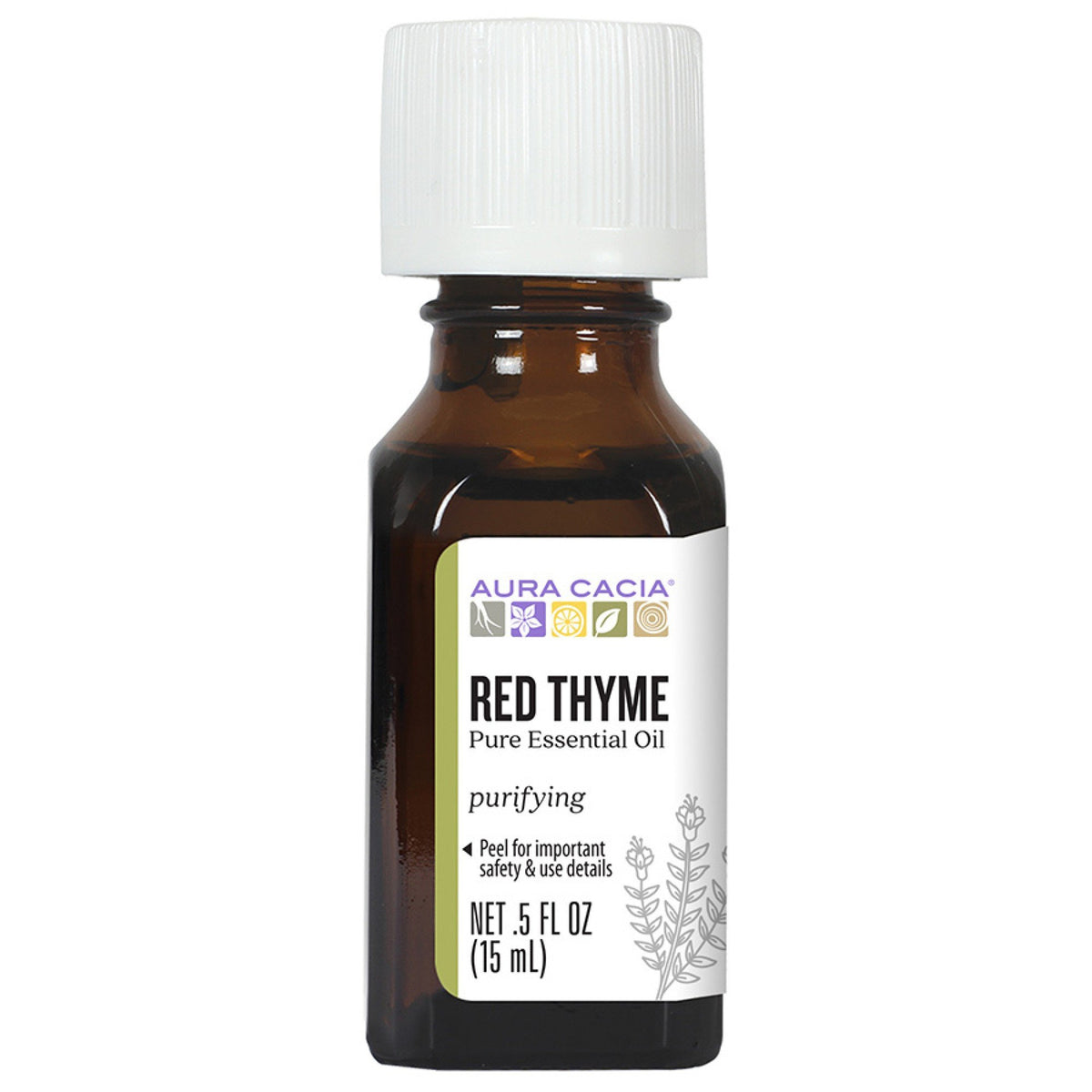 Aura Cacia Red Thyme Essential Oil 0.5 oz Oil