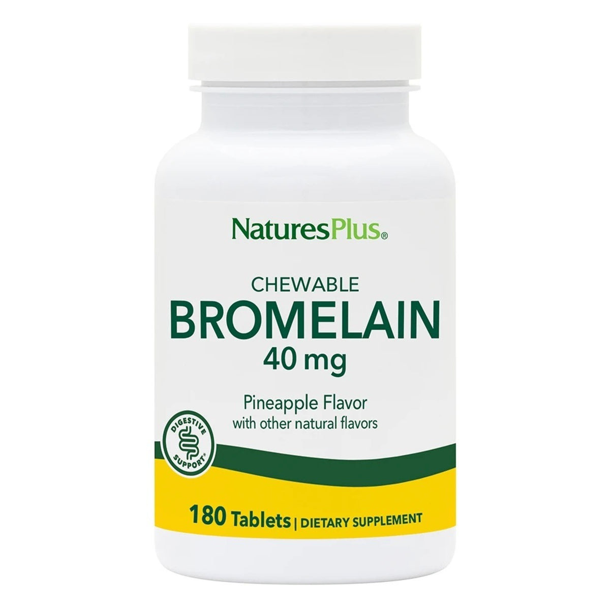 Nature&#39;s Plus Bromelain 40mg 180 Chewable