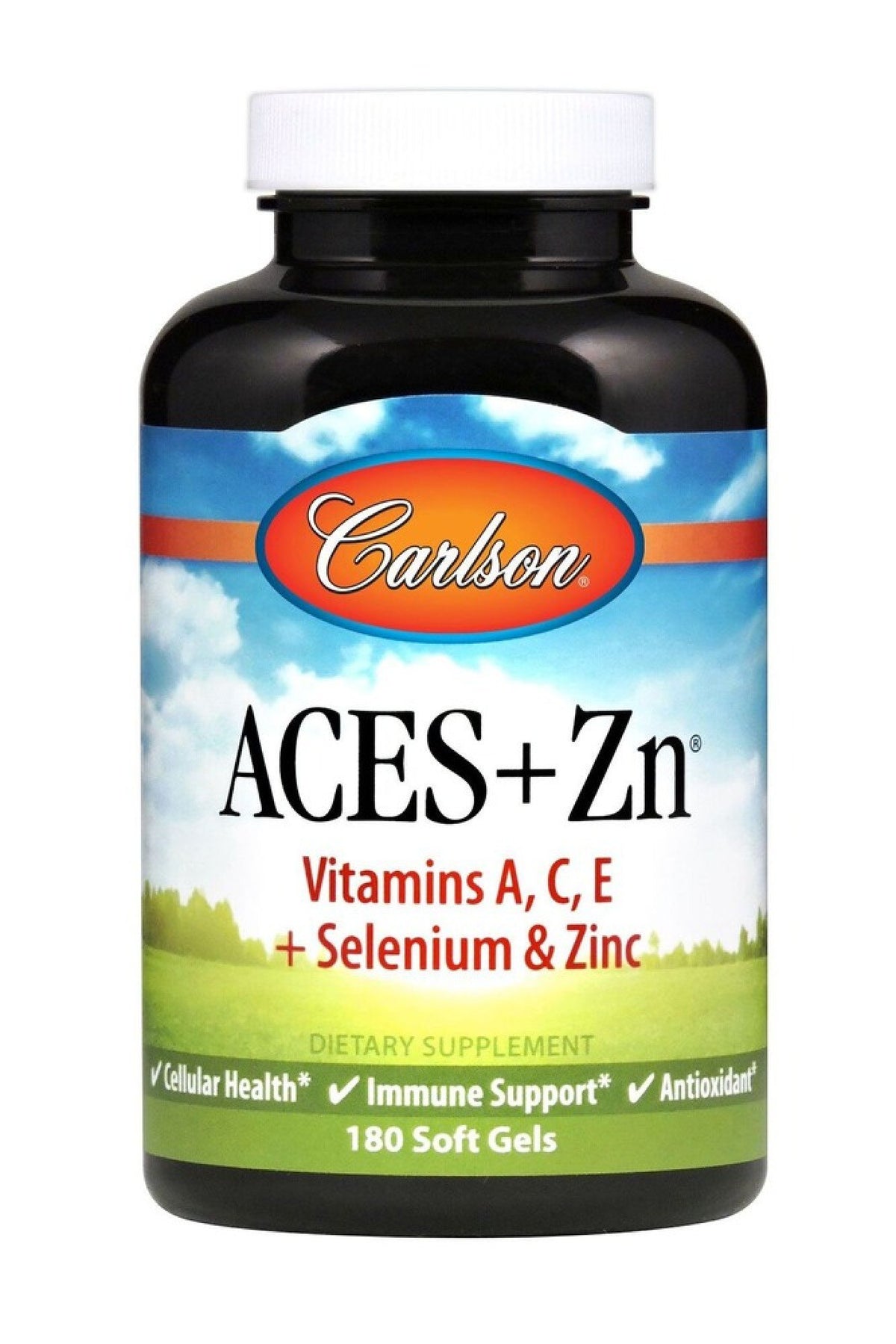 Carlson Laboratories Aces + Zn Antioxidants 180 Softgel