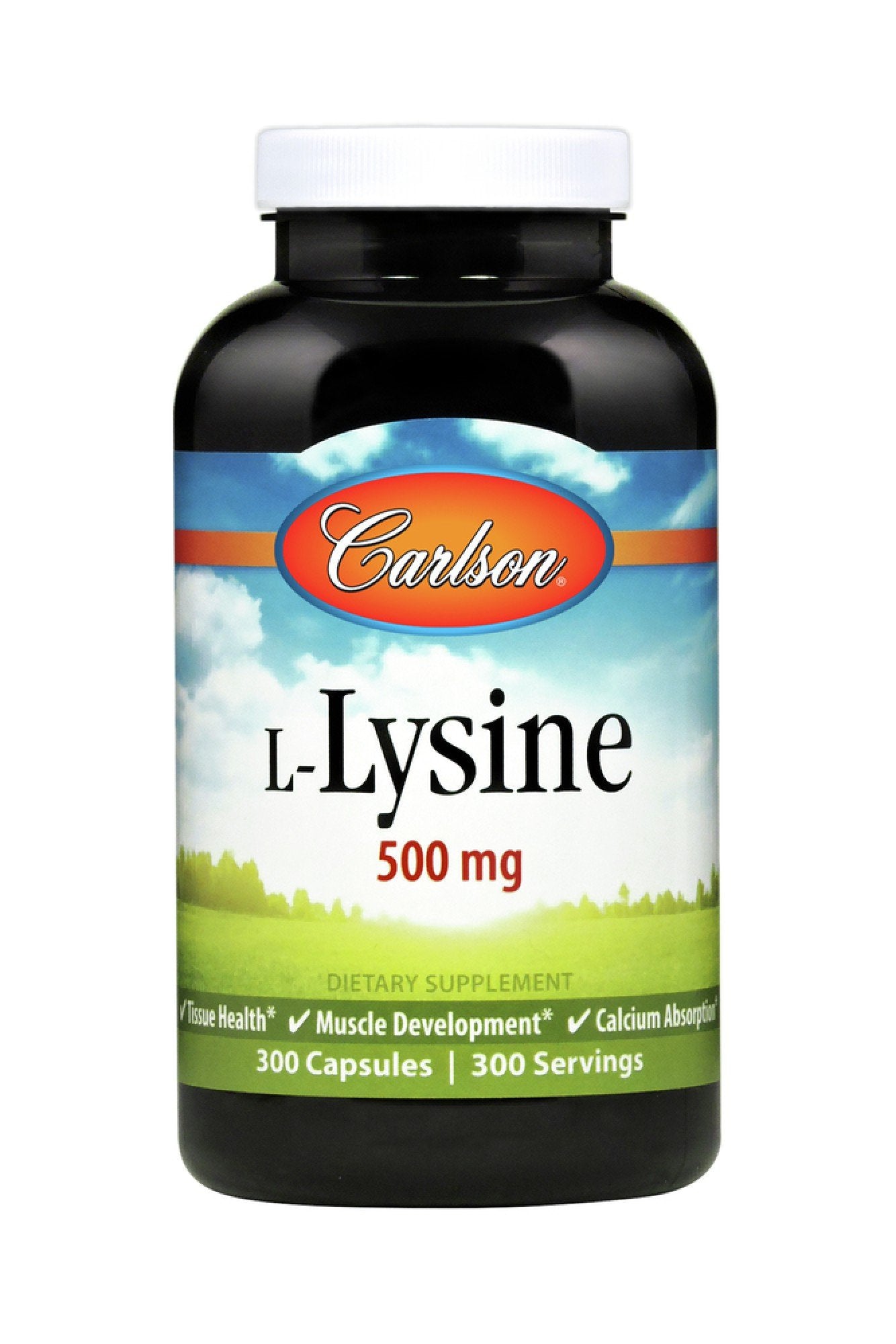 Carlson Laboratories L-Lysine 500mg 300 Capsule