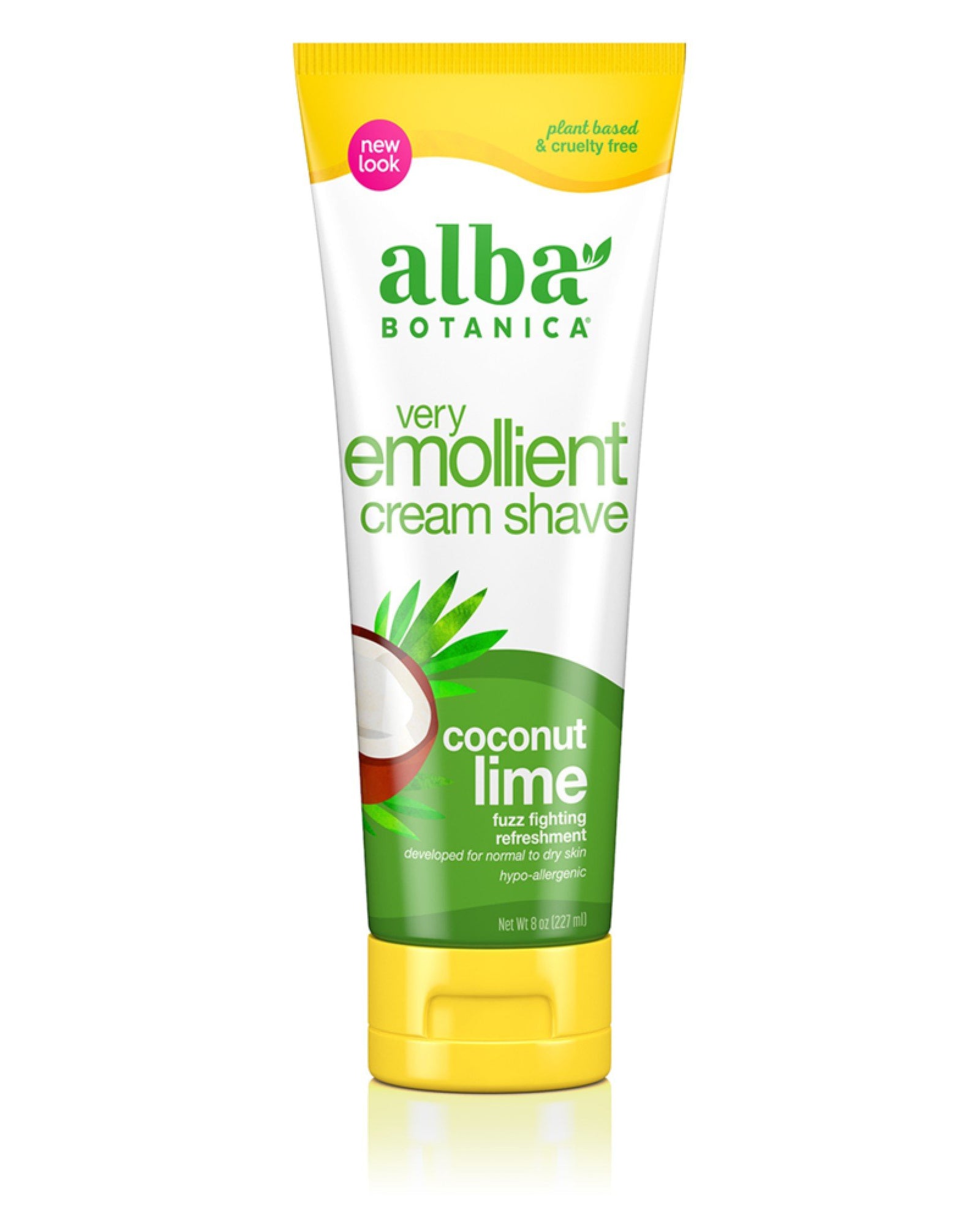 Alba Botanica Shave Cream-Coconut Lime 8 oz Cream