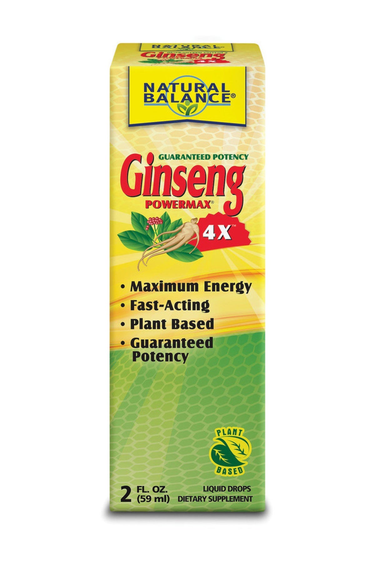 Natural Balance Ginseng Power Max 4x Liquid 2 oz Liquid