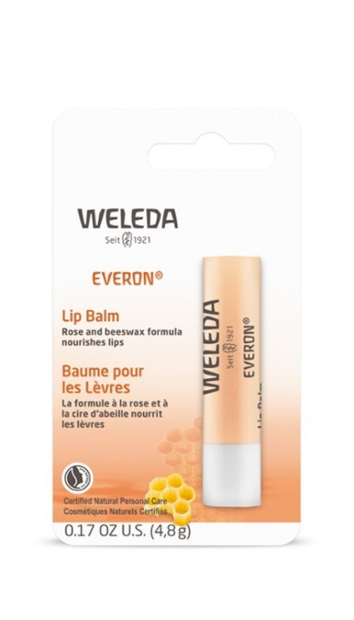 Weleda Everon Lip Balm ( 12 digits upc 095508164408 ) .17 oz. Balm