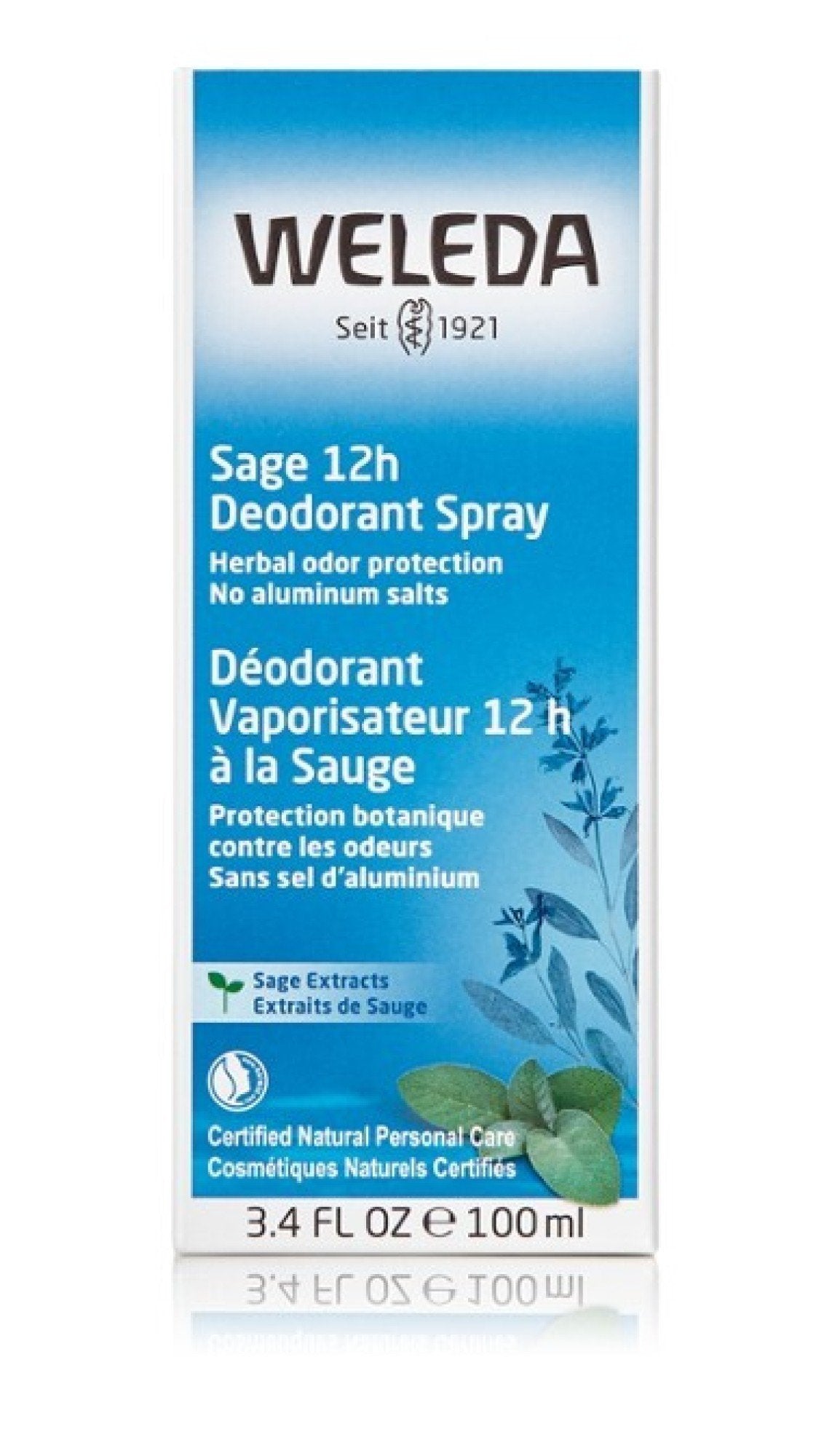 Weleda Deodorant-Sage Spray 3.4 oz Spray