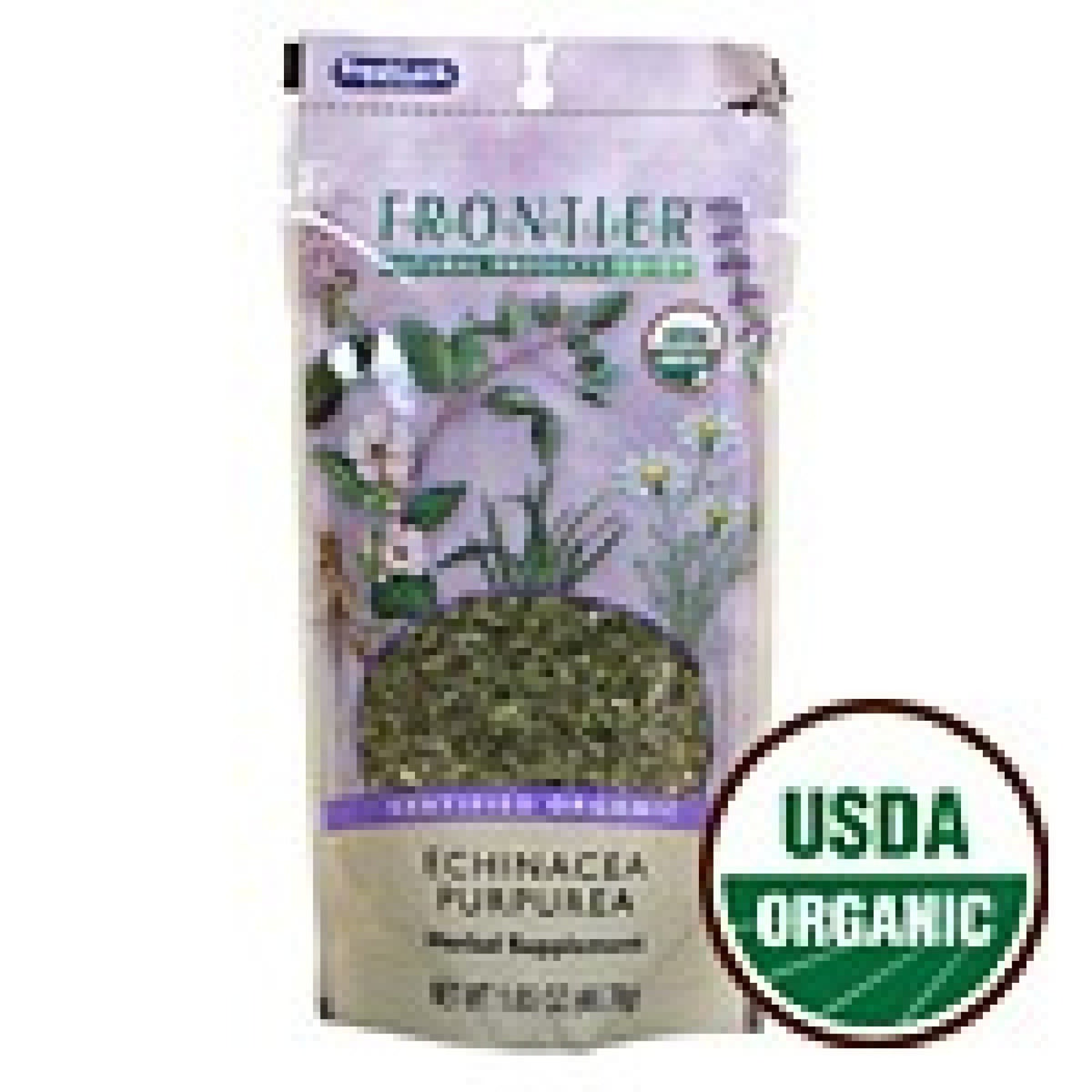 Frontier Natural Products Echinacea Purpurea Herb, Cut &amp; Sifted 1 lbs Bulk