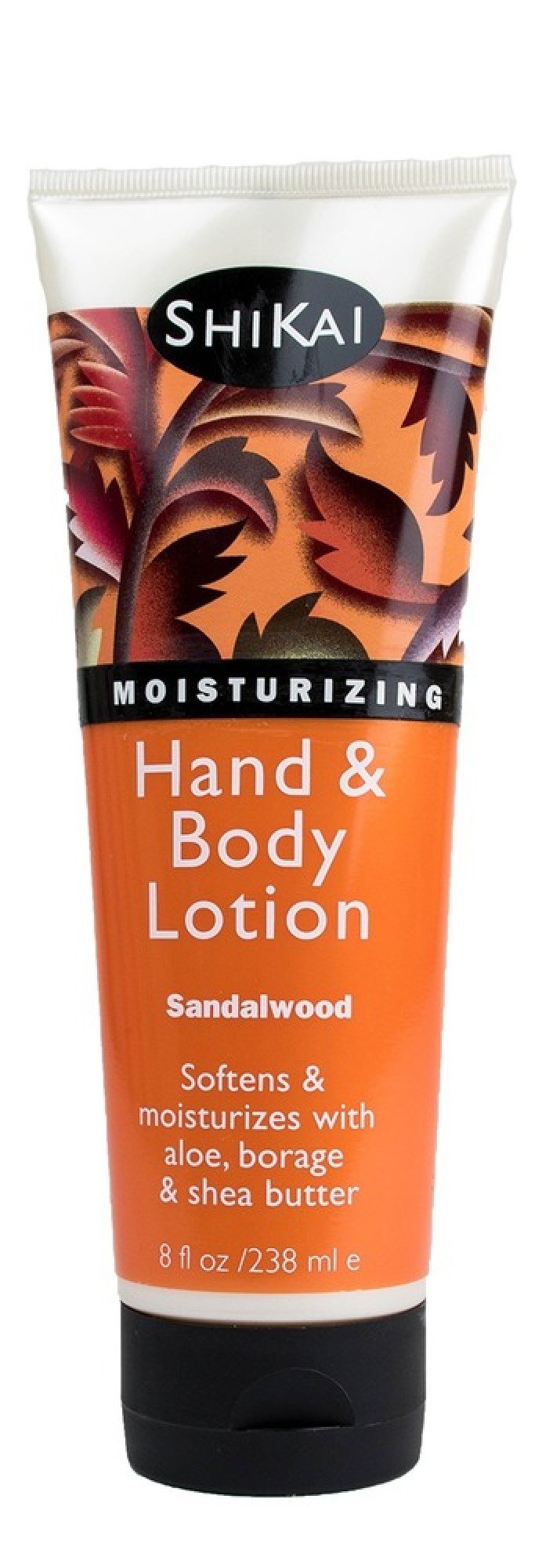 Shikai Natural Hand & Body Lotion-Sandalwood Amber 8 oz Lotion