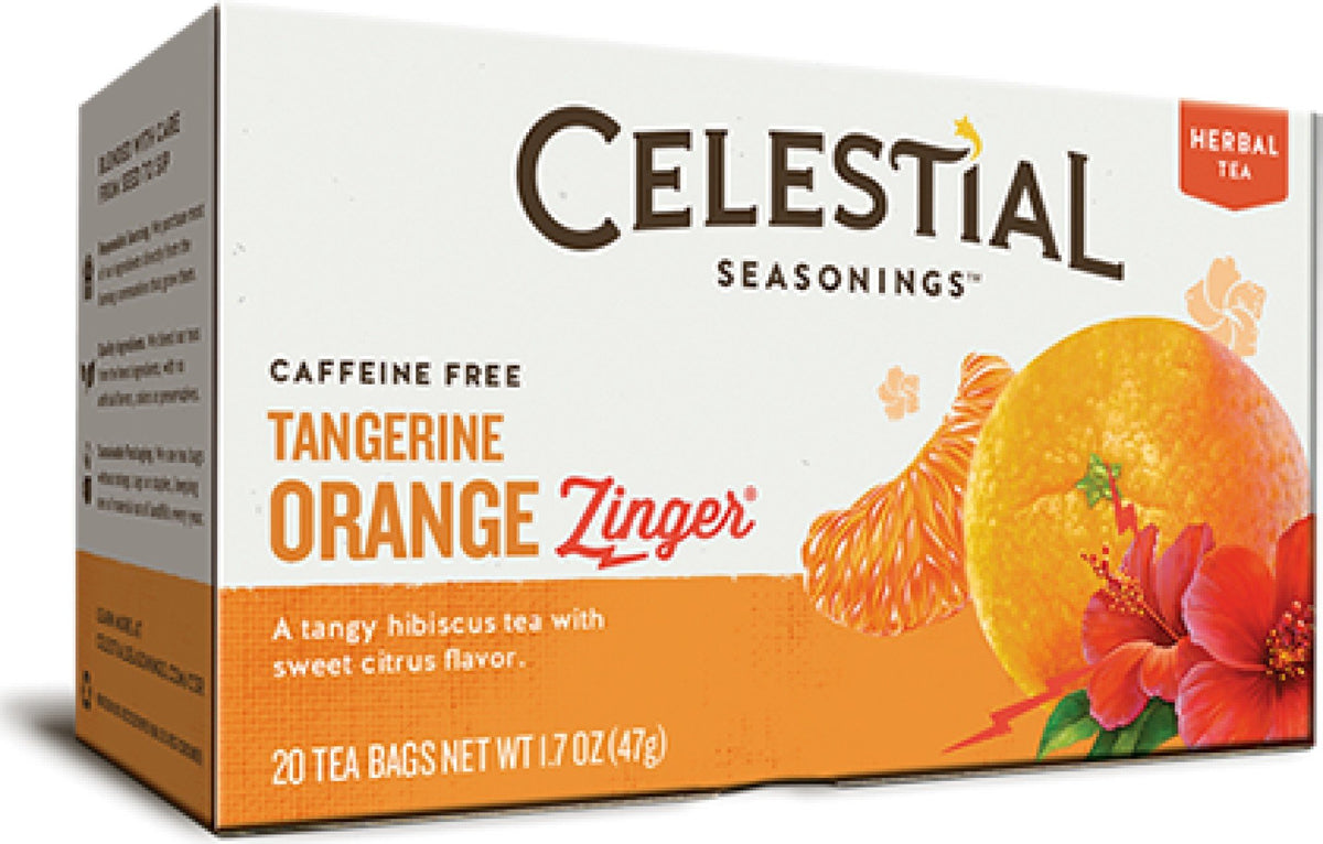 Celestial Seasonings Tangerine Orange Zinger Tea 20 Bag