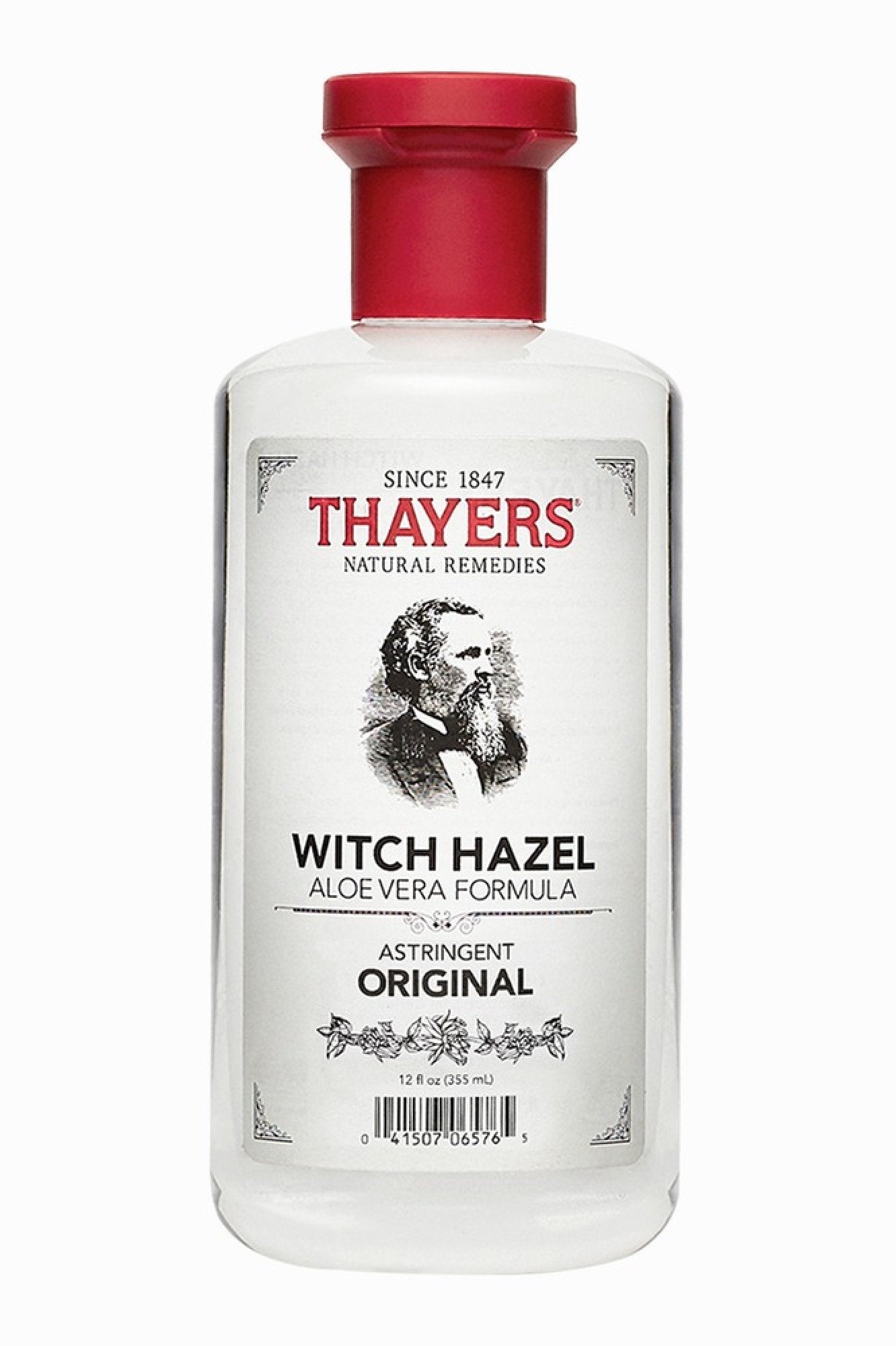 Thayers Witch Hazel Astringent With Aloe 12 oz Liquid
