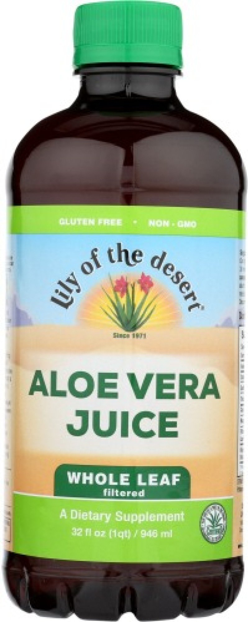 Lily Of The Desert Aloe Juice-Whole Leaf Organic 32 oz Liquid