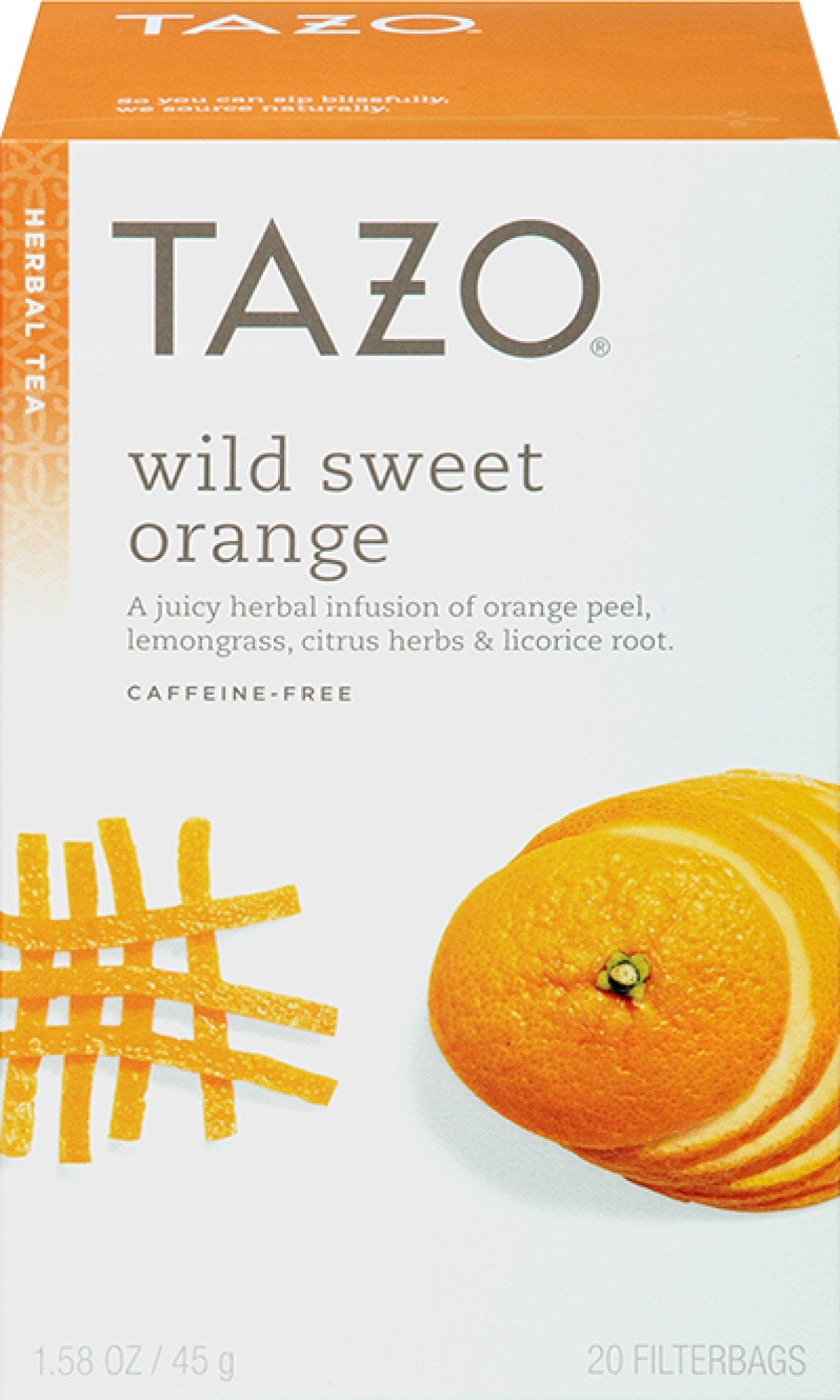 Tazo Teas Herbal Infusion Tea-Wild Sweet Orange (Decaf) 20 Bag