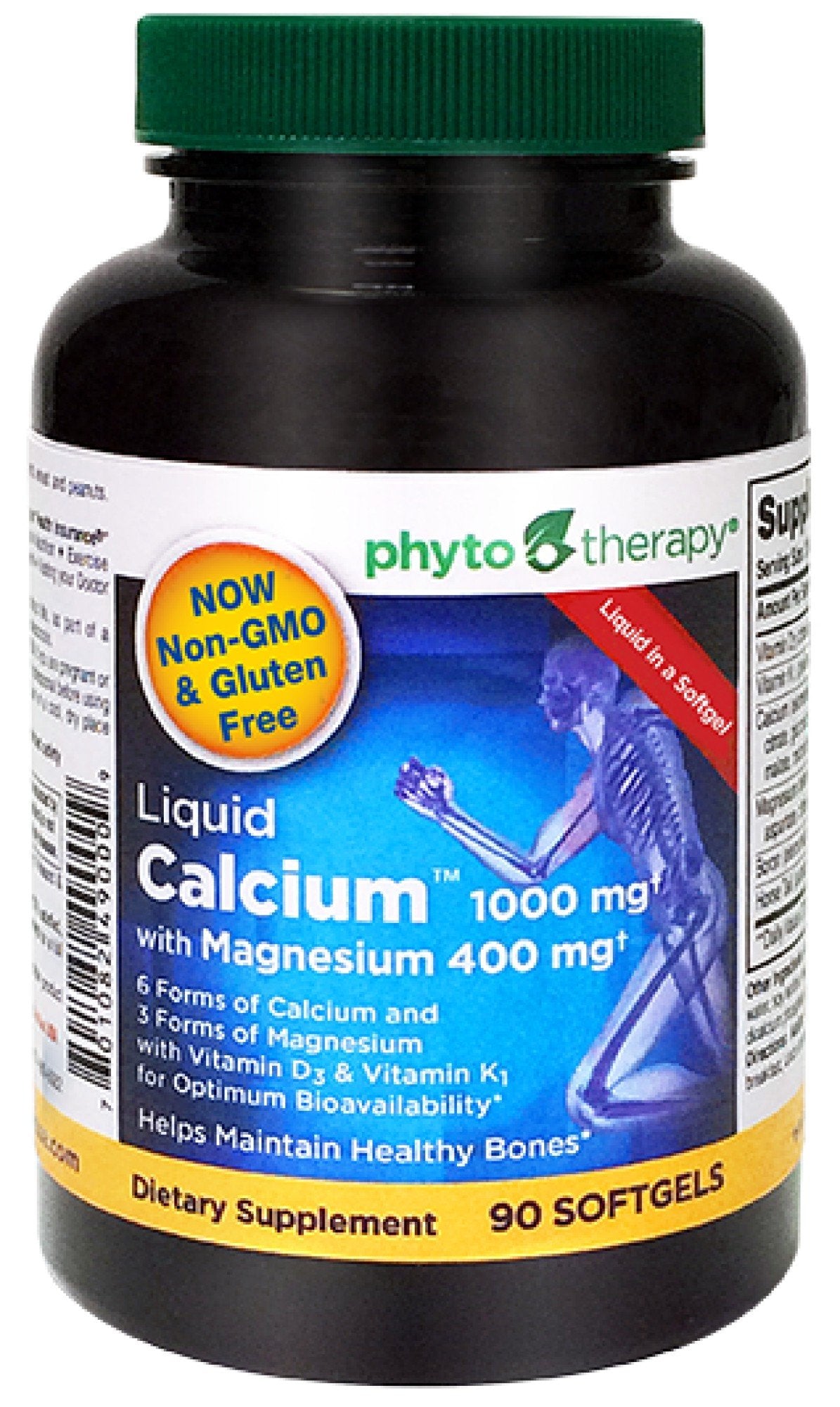 Phyto-Therapy Liquid Calcium with Magnesium 90 Softgel