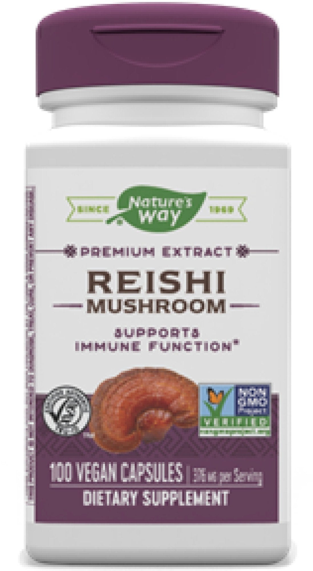 Nature's Way Reishi Standardized Extract 100 Capsule