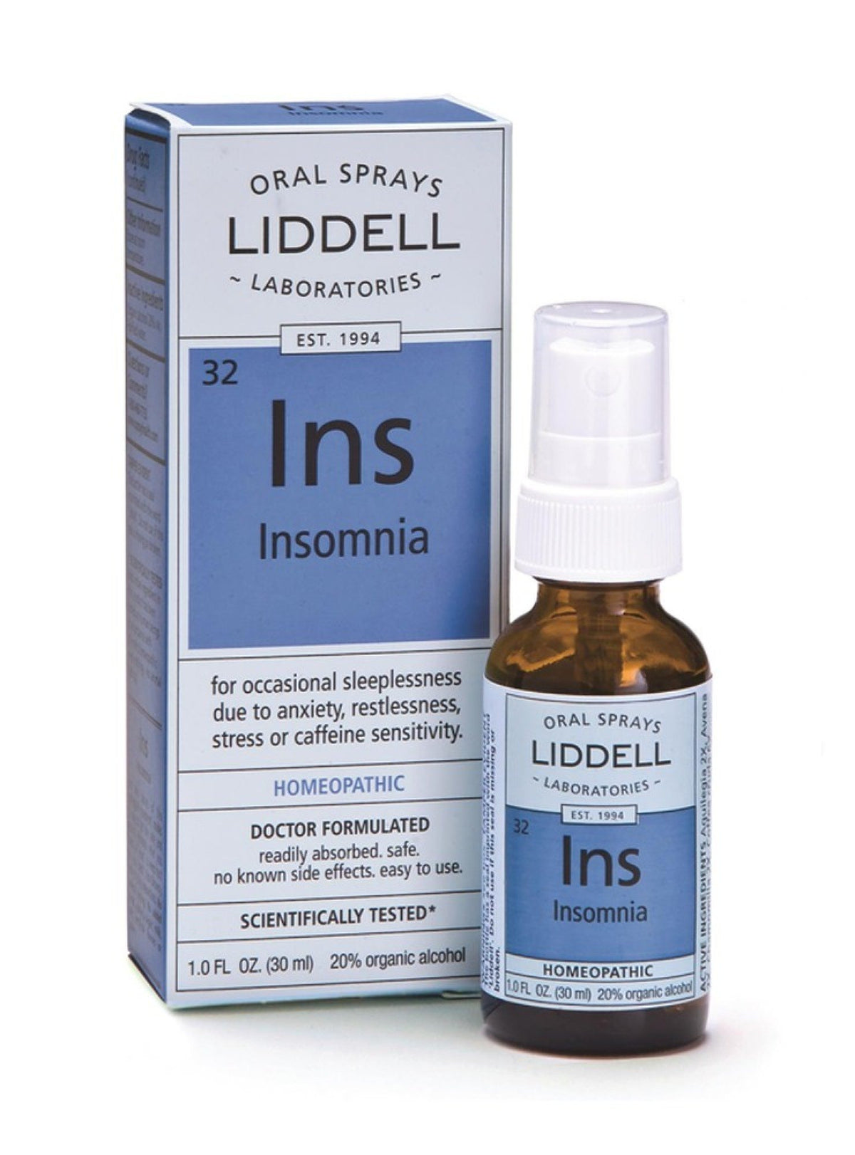 Liddell Homeopathic Insomnia 1 oz Liquid