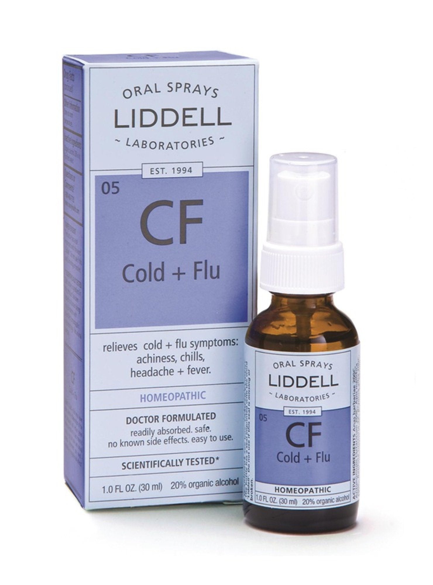 Liddell Homeopathic Cold & Flu 1 oz Spray