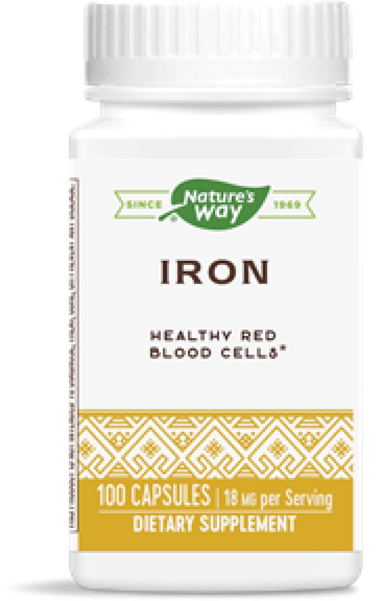 Nature's Way Iron 18mg 100 Capsule