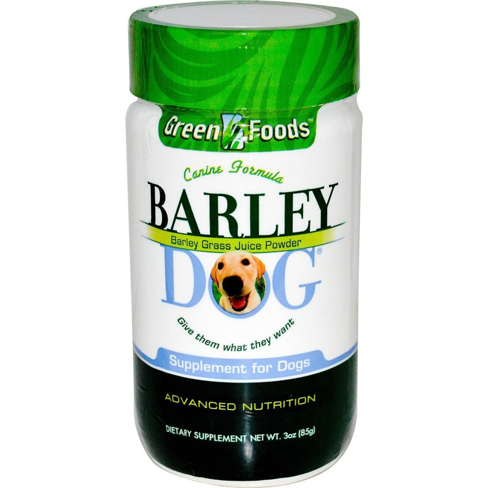 Green Foods Barley For Dogs 3 oz Powder