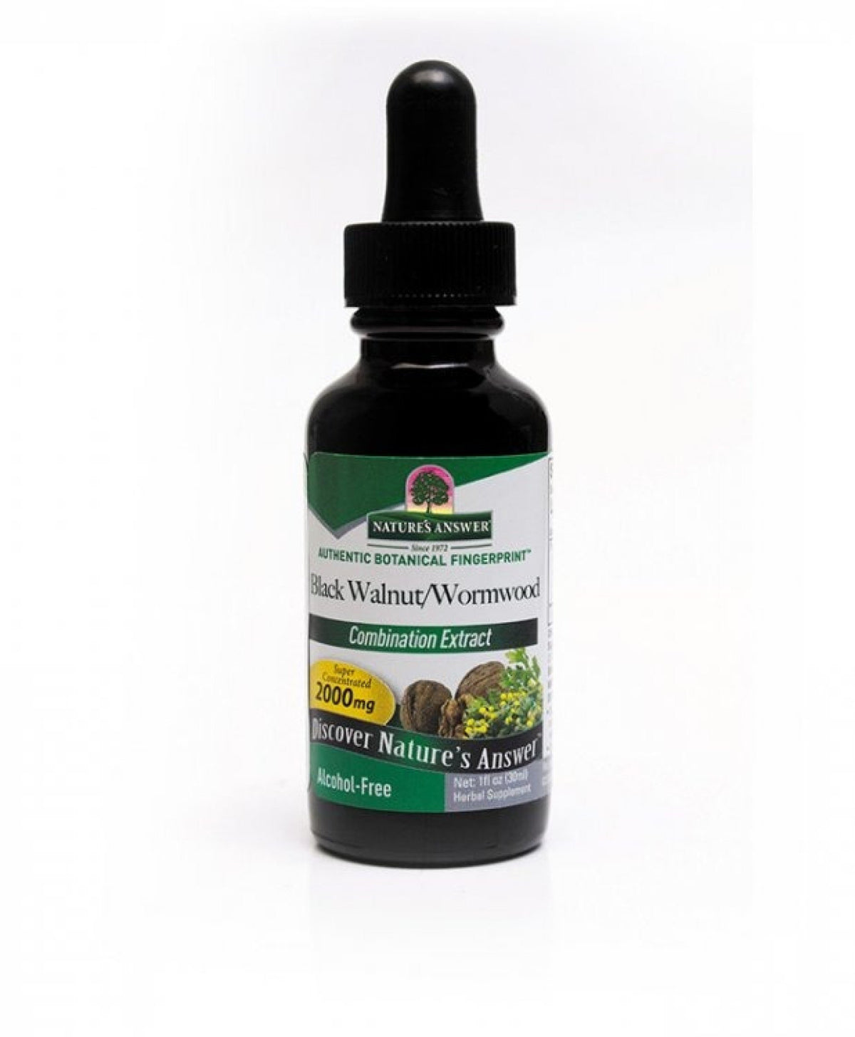 Nature's Answer Black Walnut &amp; Wormwood No Alcohol 1 oz Liquid