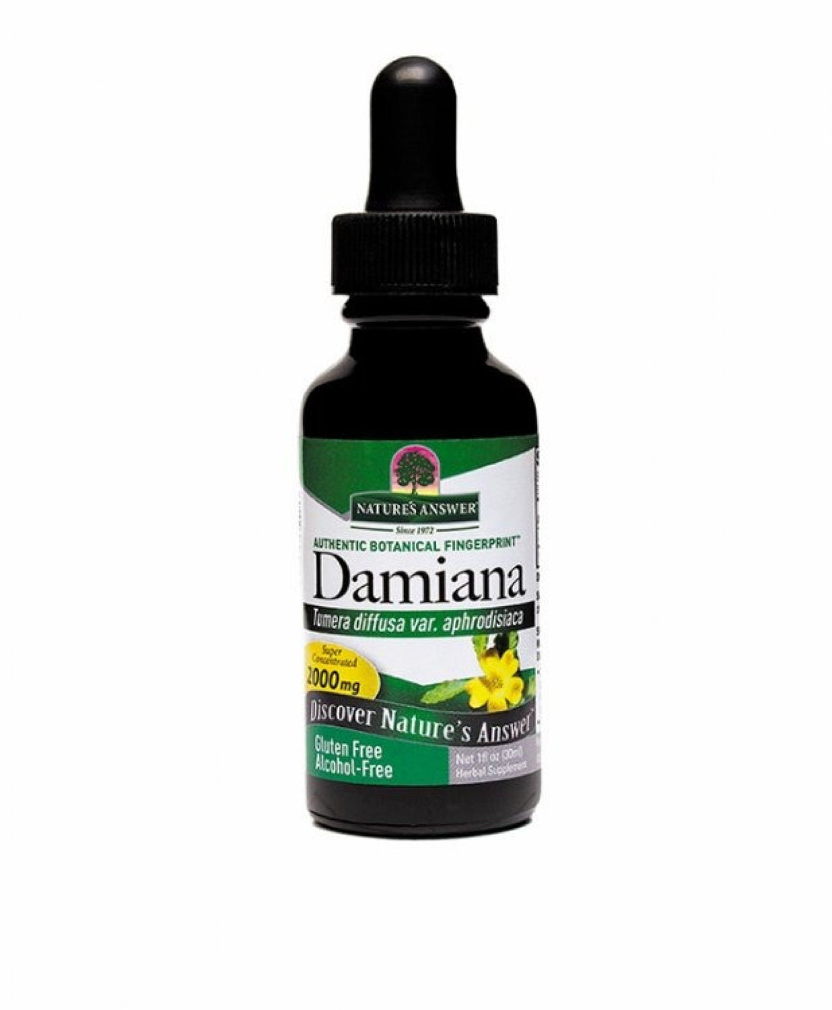 Nature&#39;s Answer Damiana Leaf Extract No Alcohol 1 oz Liquid