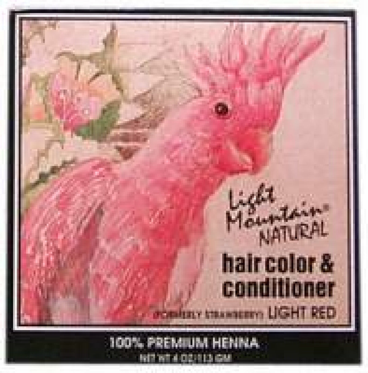 Light Mountain Hair Color &amp; Conditioner- Light Red Light Red 4 oz Powder