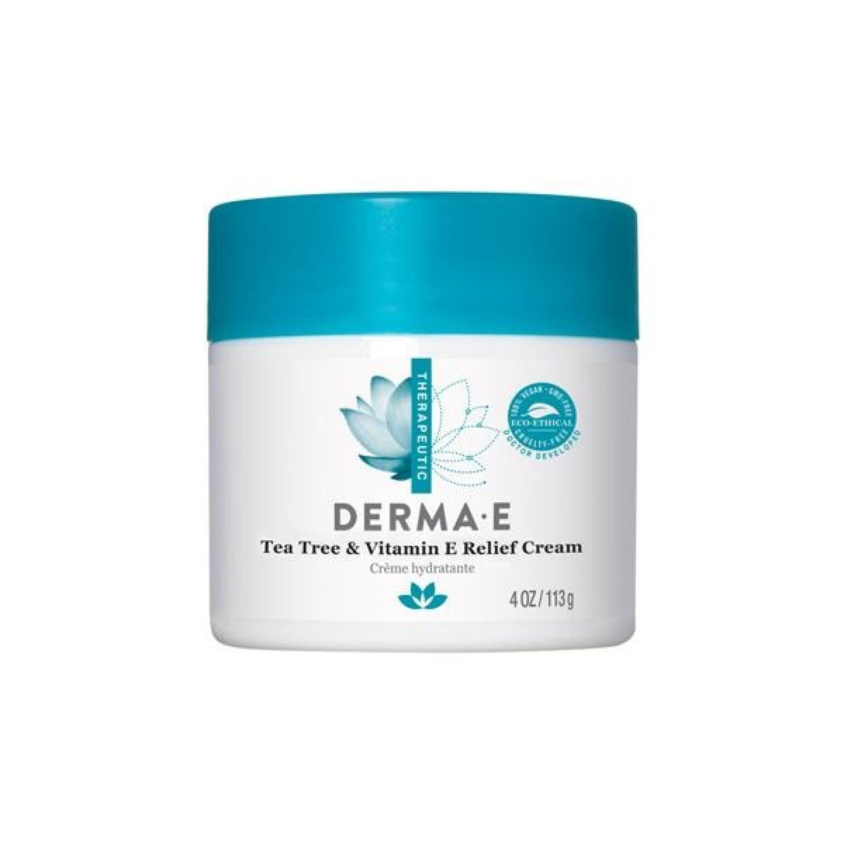 Derma-E Tea Tree and Vitamin E Relief Cream 4 oz Cream