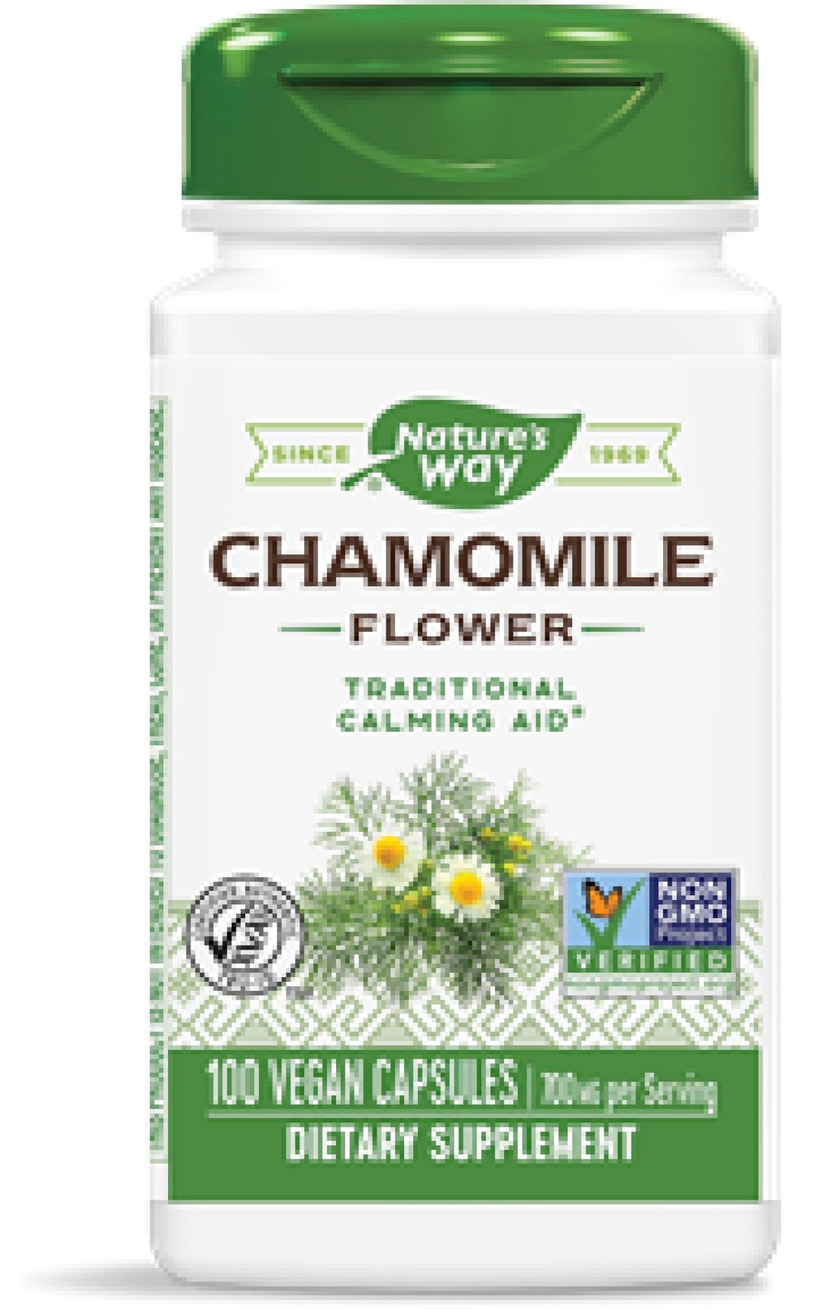 Nature&#39;s Way Chamomile Flowers 100 Capsule