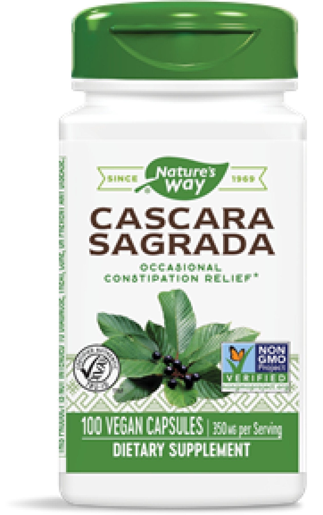 Nature's Way Cascara Sagrada Bark 100 Capsule