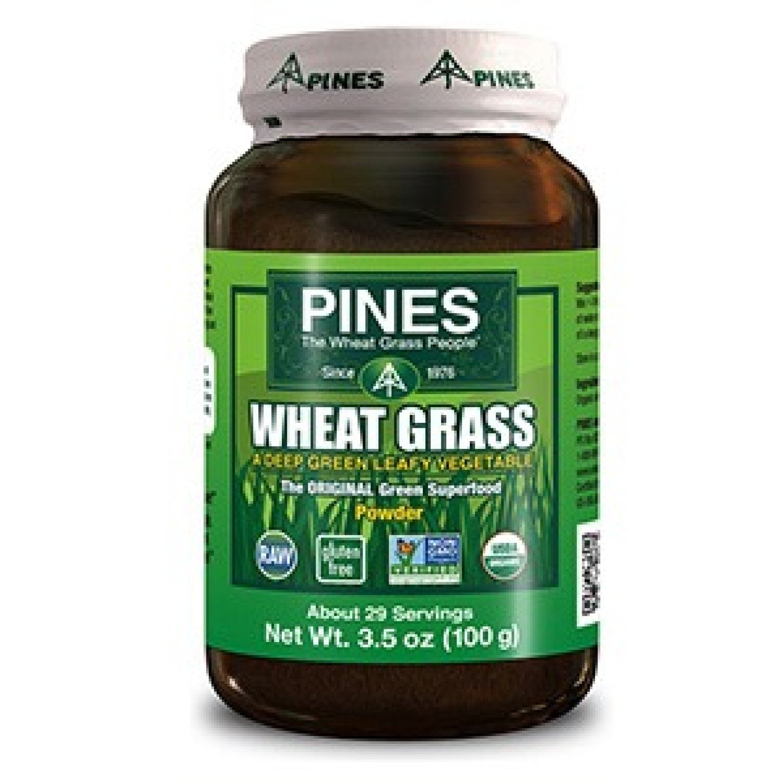 Pines 100% Wheat Grass Powder 3.5 oz Powder