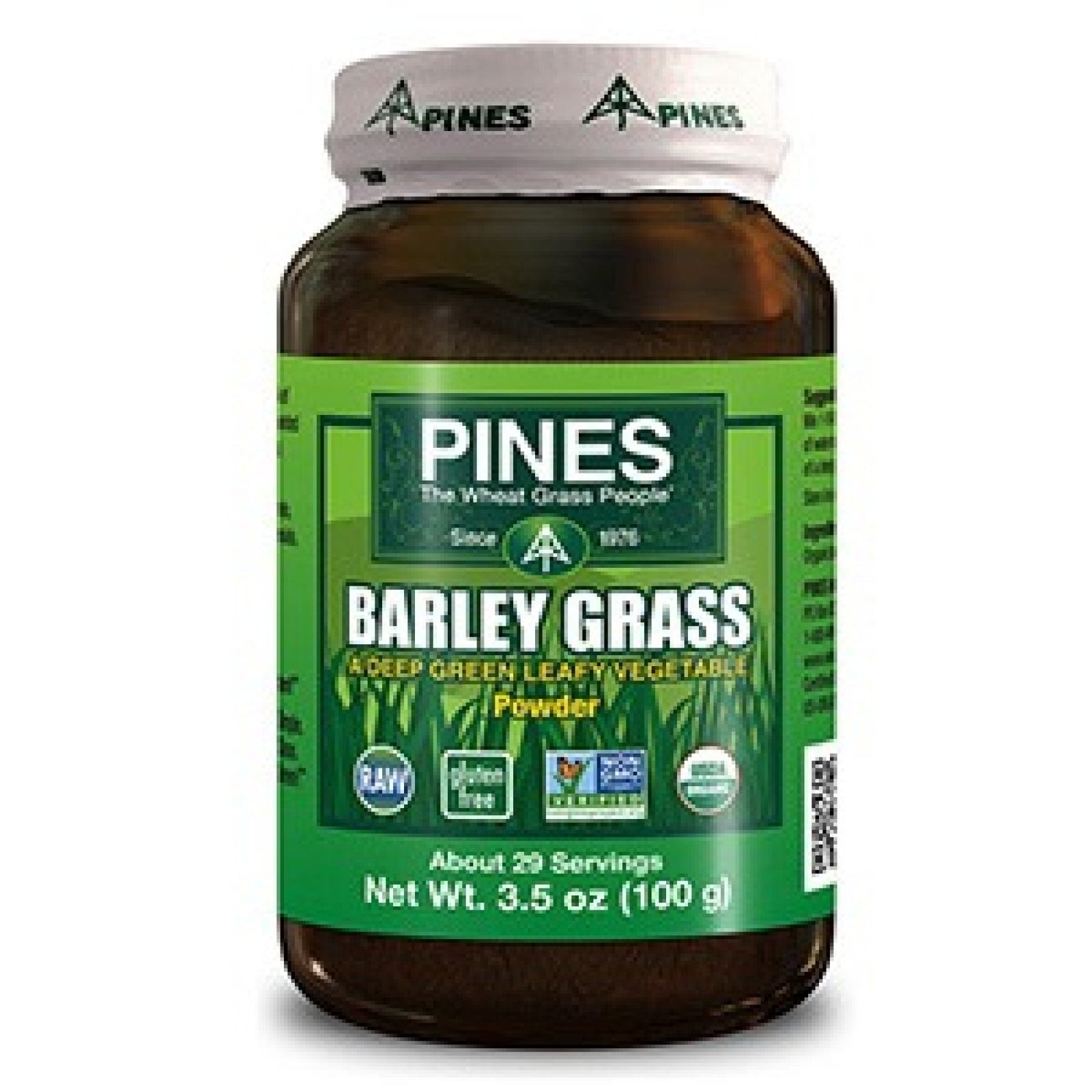 Pines 100% Barley Grass Powder 3.5 oz Powder