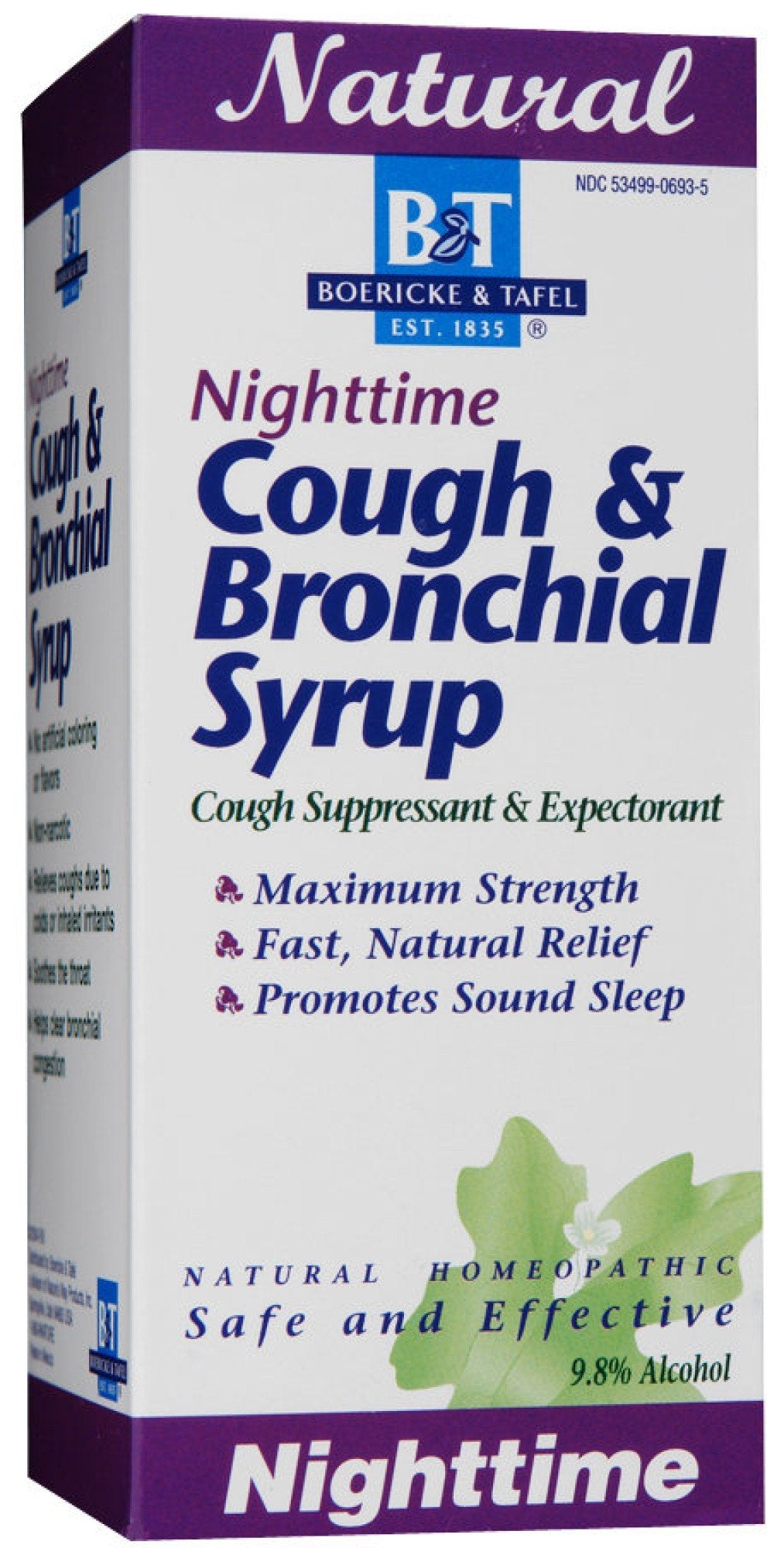 Boericke & Tafel Cough & Bronchial Syrup-Nighttime 8 oz Liquid