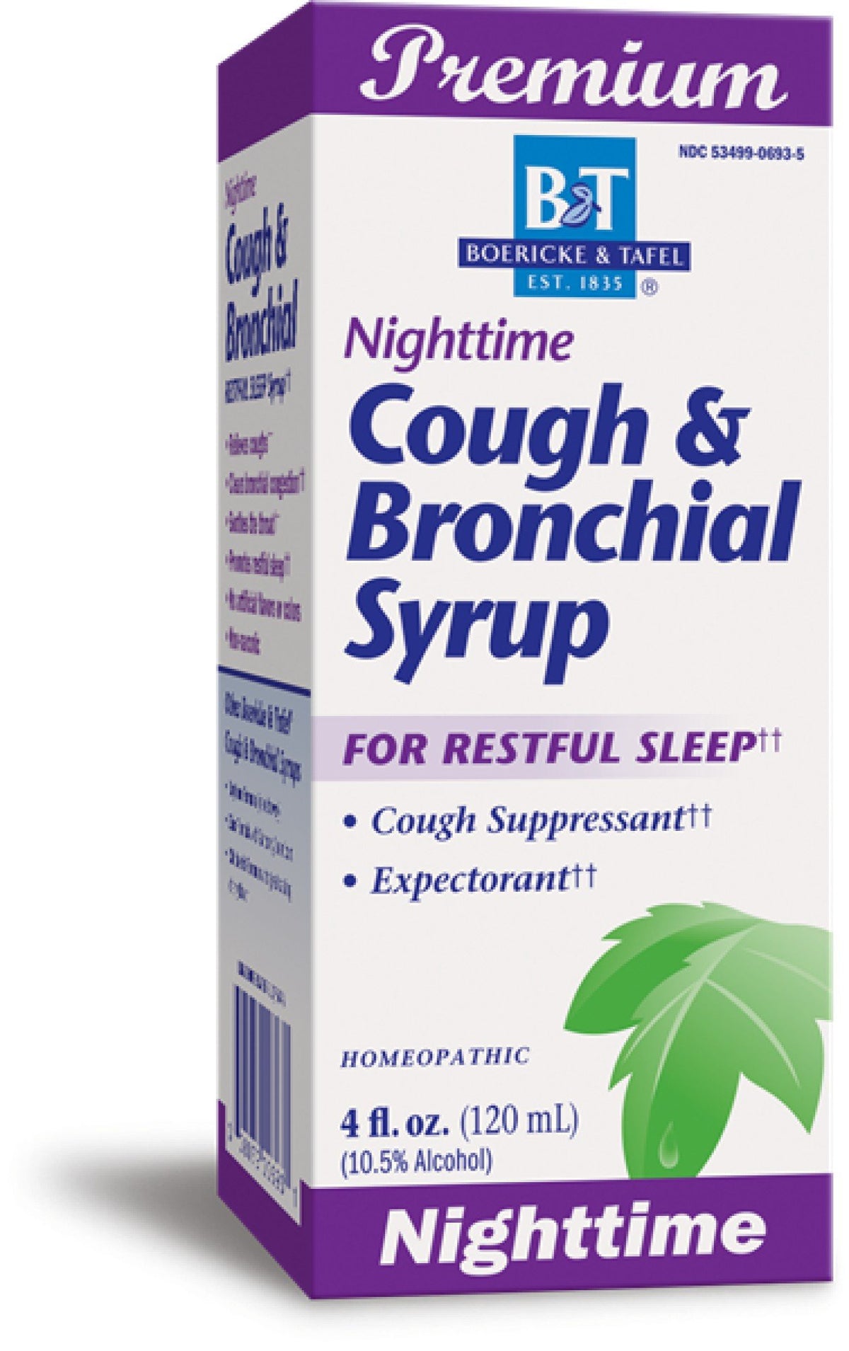 Boericke &amp; Tafel Cough &amp; Bronchial Syrup-Nighttime 4 oz Liquid