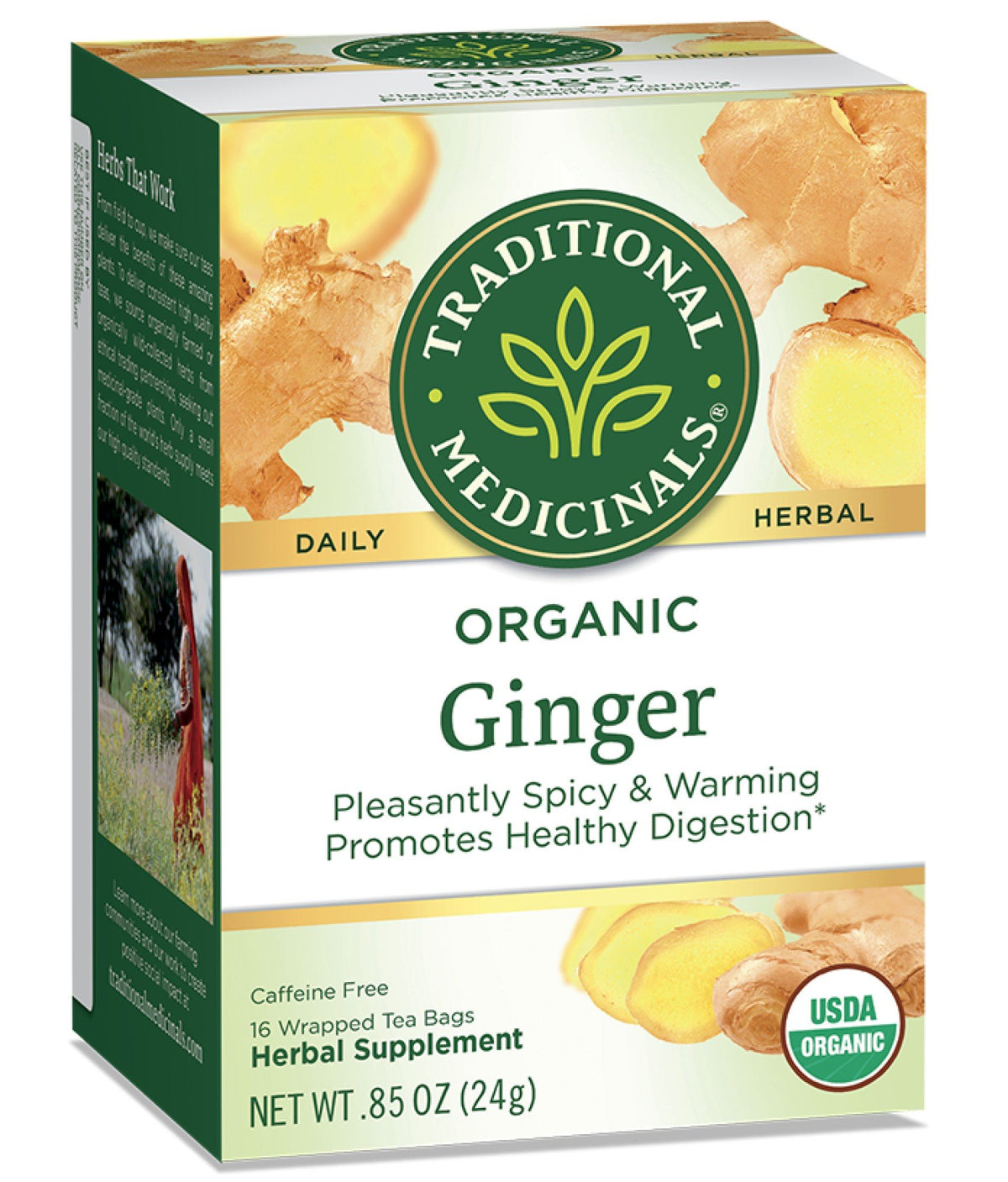 Traditional Medicinals Traditional Blend Tea&#39;s-Ginger Aid 16 Bag