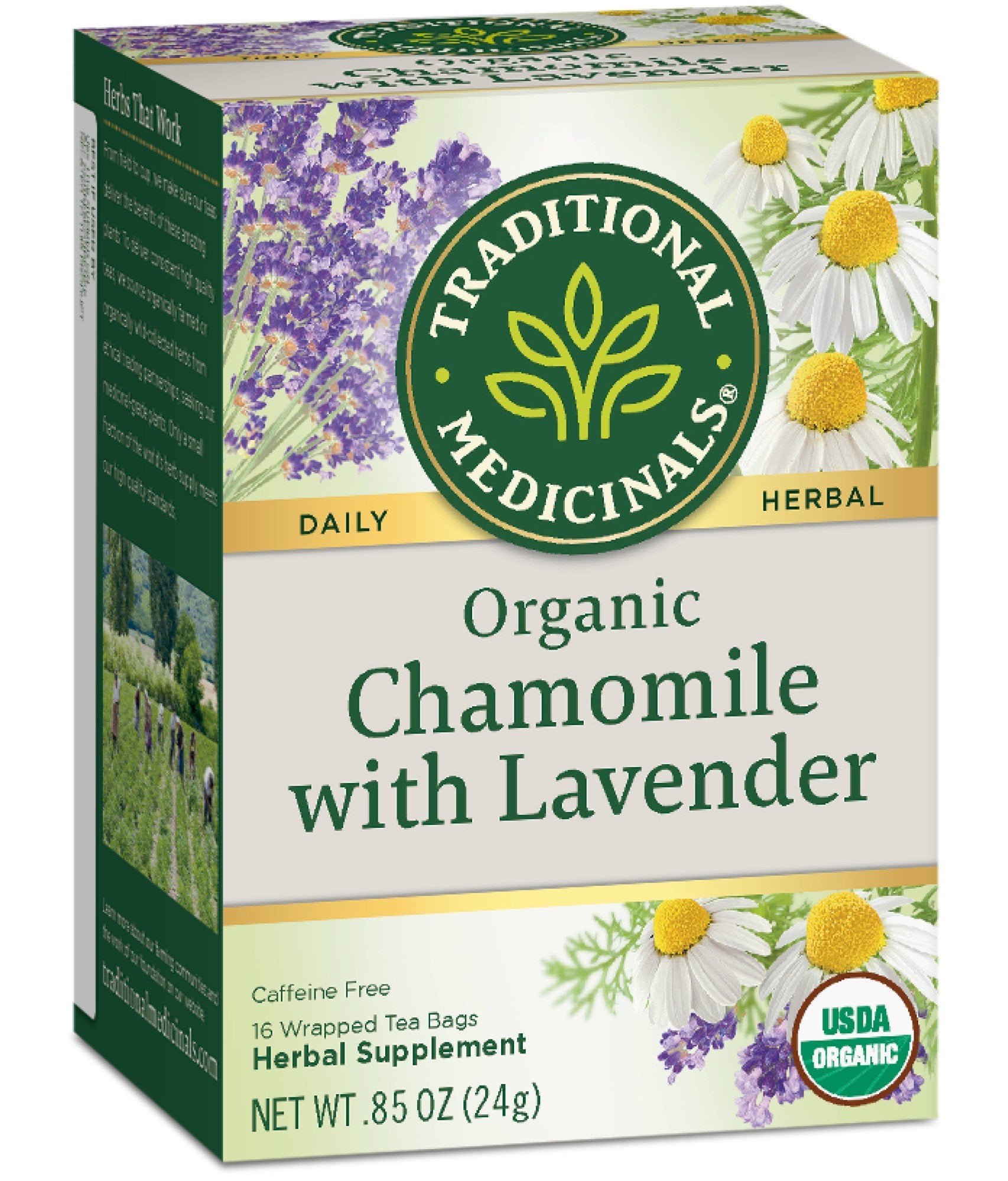 Traditional Medicinals Organic Chamomile with Lavender 16 Bag