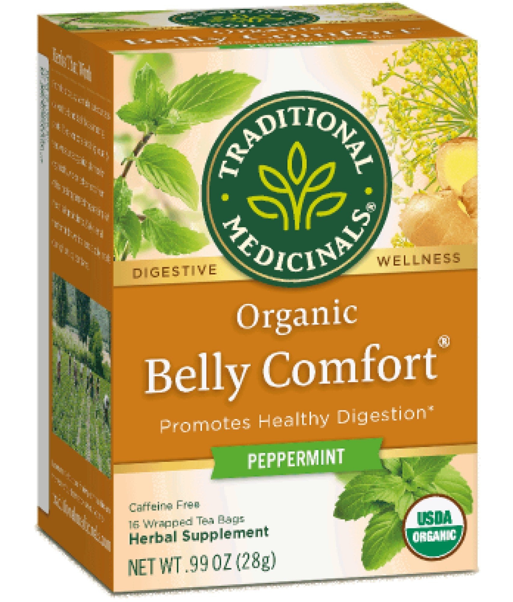 Traditional Medicinals Organic Belly Comfort Peppermint 16 Bag