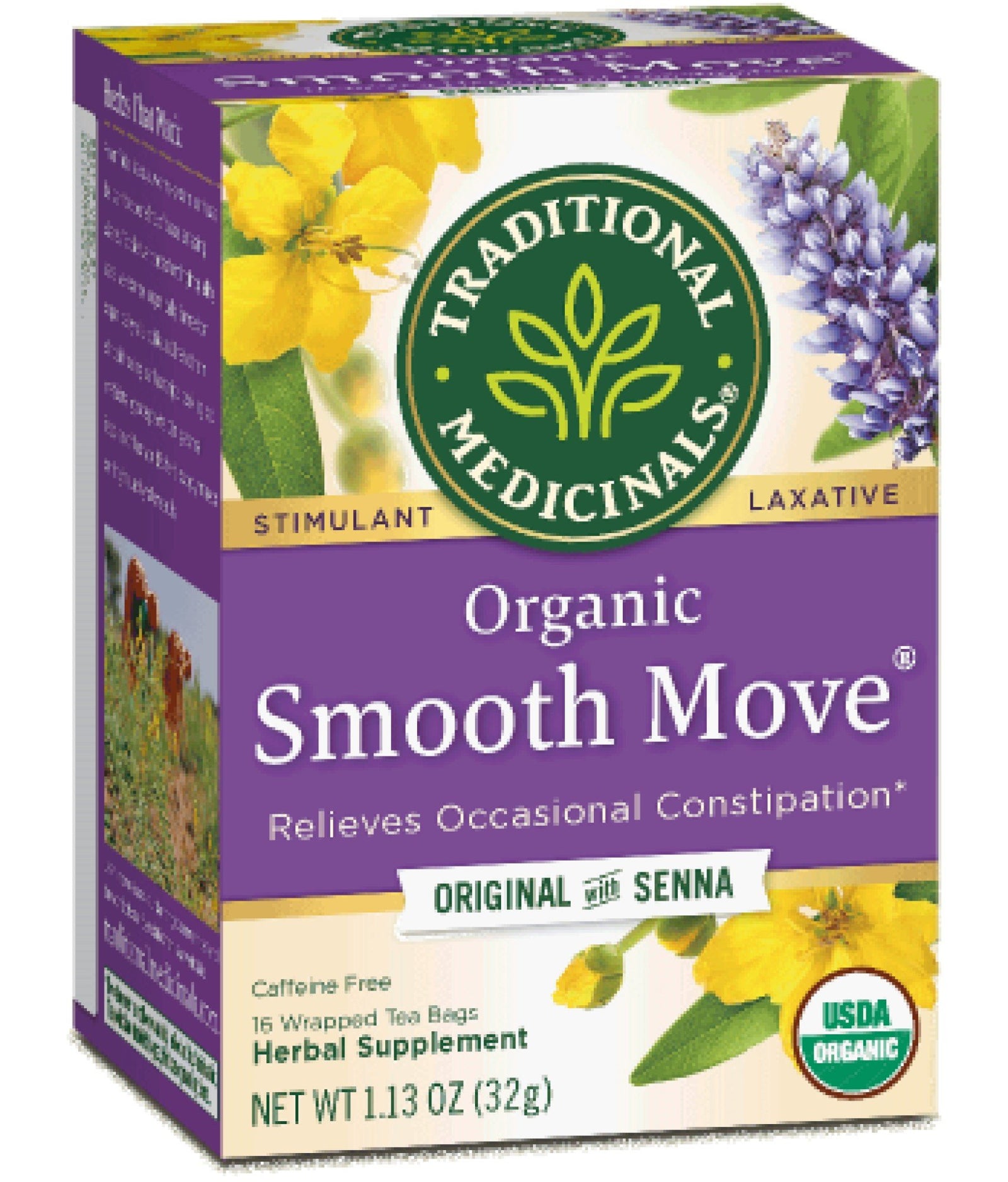 Traditional Medicinals Organic Tea Smooth Move 16 Bag