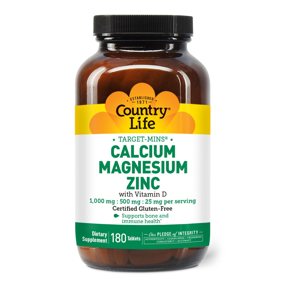 Country Life Cal-Mag-Zinc-D 180 Tablet